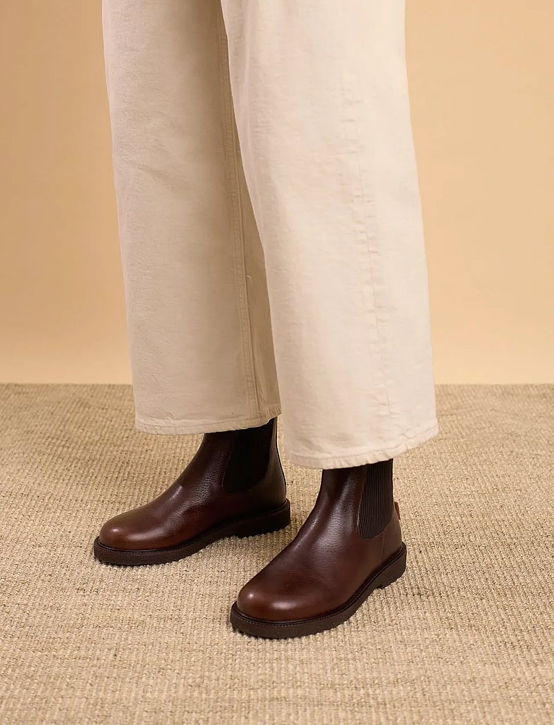 ANGULUS - Booties - flat - with elastic - stövlar - 2505/046 dark brown - 0