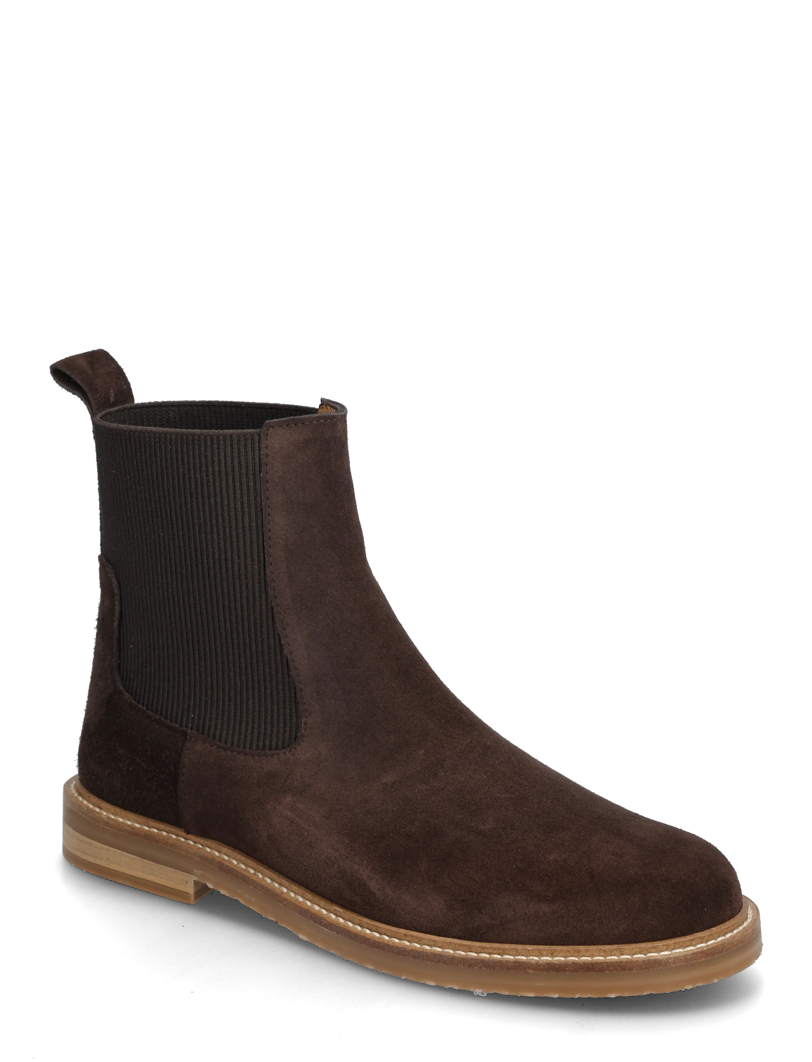ANGULUS Booties - Flat - With Elastic, 37, Brown, Ankelstøvler > Ankelstøvler Med Flad Hæl, Dame