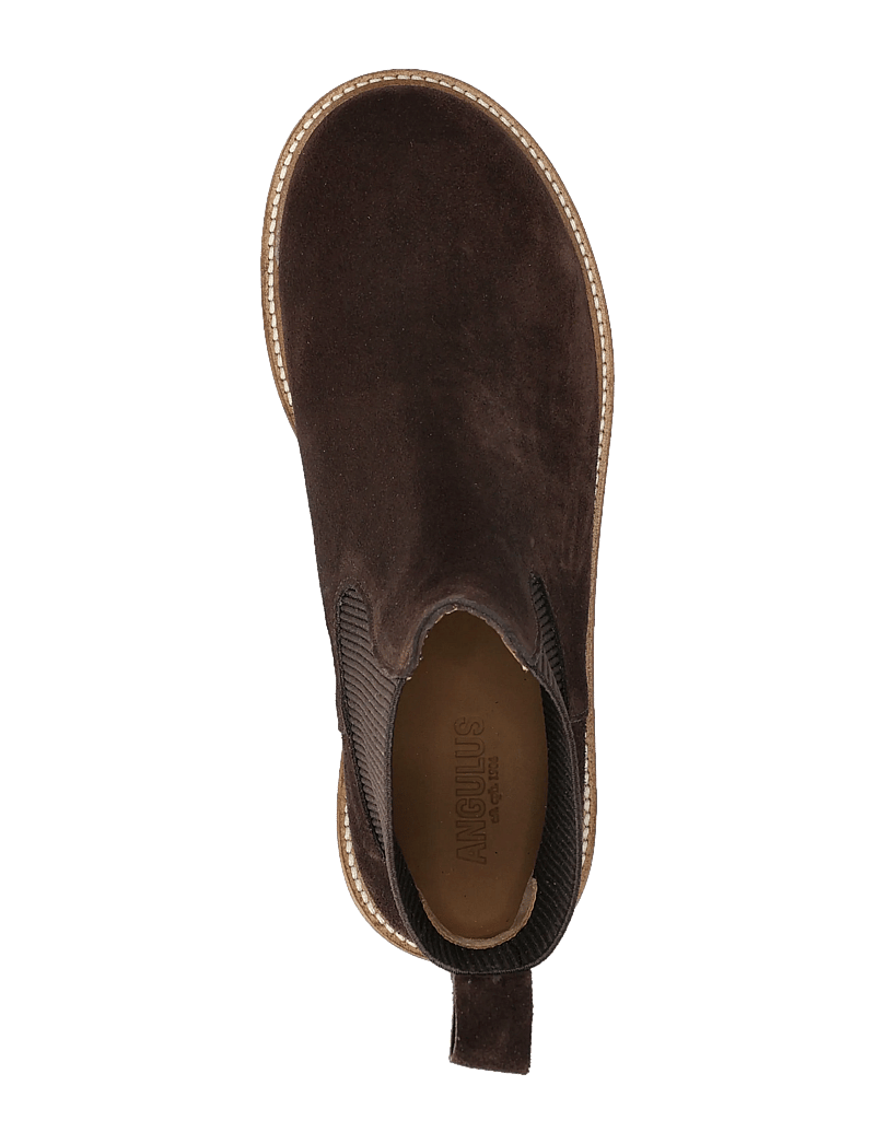 ANGULUS - Booties - flat - with elastic - tasapohjaiset nilkkurit - 2193/046 brown/brown - 3