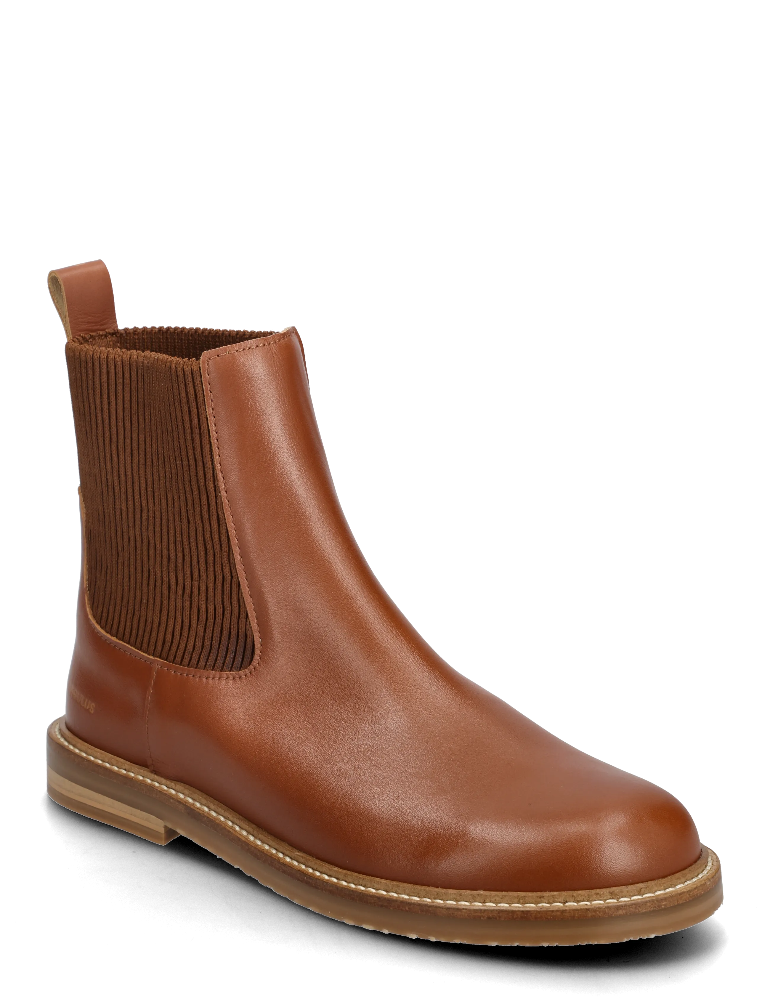 ANGULUS Booties - Flat - With Elastic, 39, Brown, Ankelstøvler > Ankelstøvler Med Flad Hæl, Dame