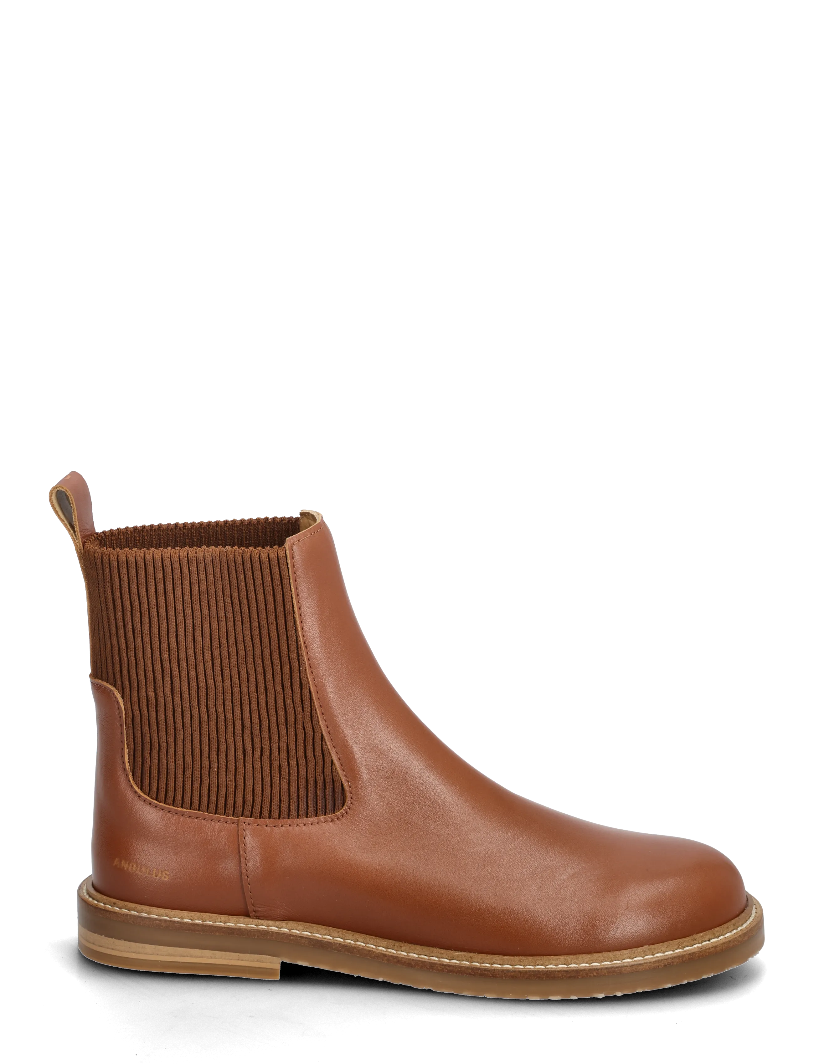 ANGULUS - Booties - flat - with elastic - platta ankelboots - 3480/040 cognac/brown elastic - 1