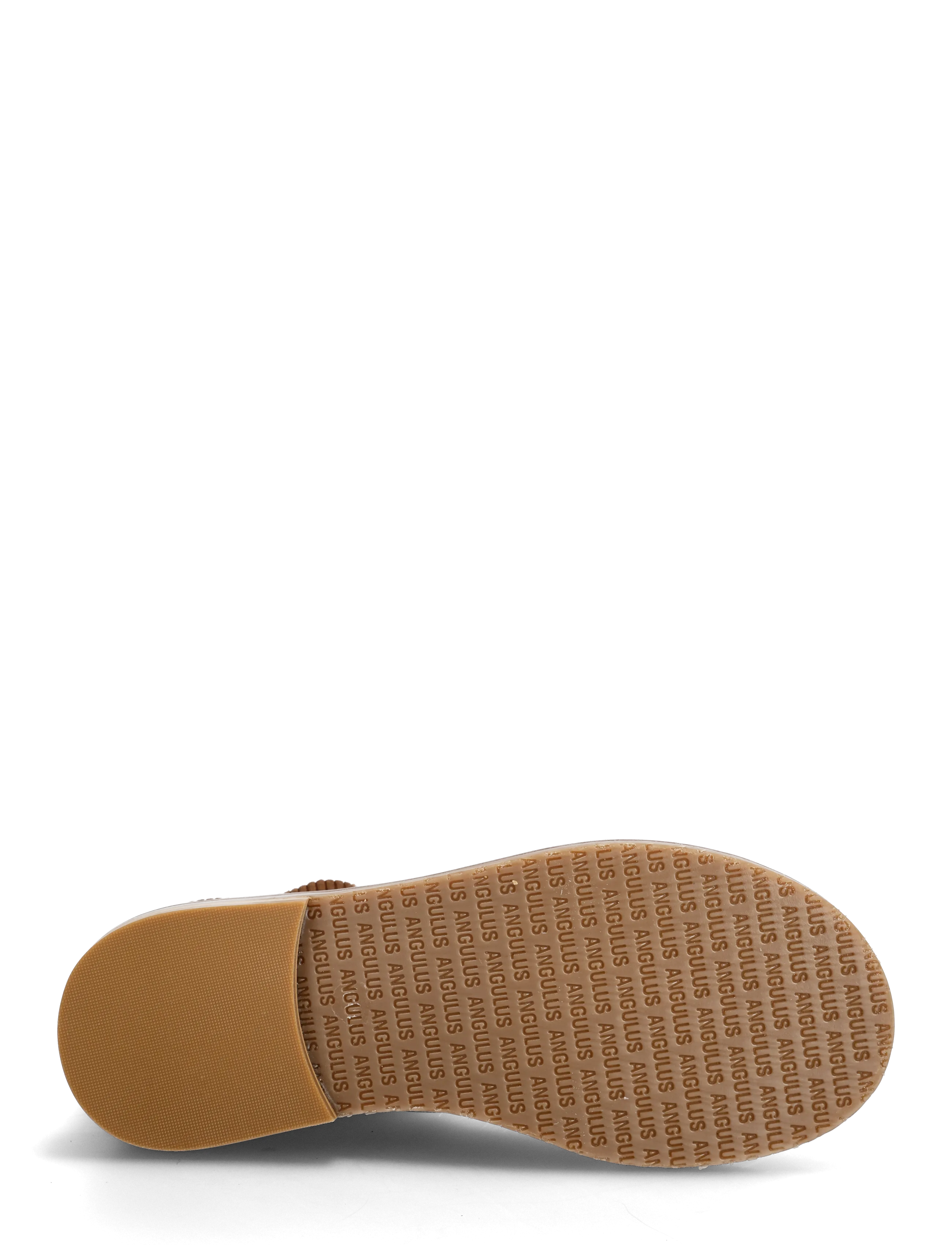 ANGULUS - Booties - flat - with elastic - platta ankelboots - 3480/040 cognac/brown elastic - 4