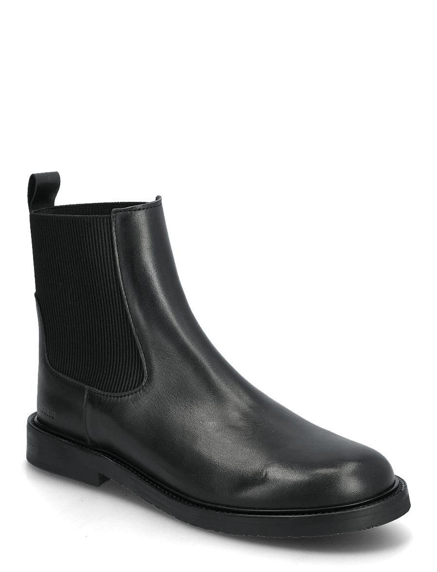 ANGULUS - Booties - flat - with elastic - platte enkellaarsjes - 1604/019 black/black - 0