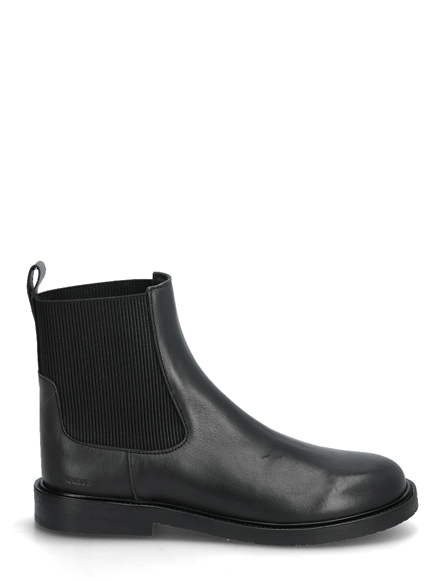 ANGULUS - Booties - flat - with elastic - platte enkellaarsjes - 1604/019 black/black - 1