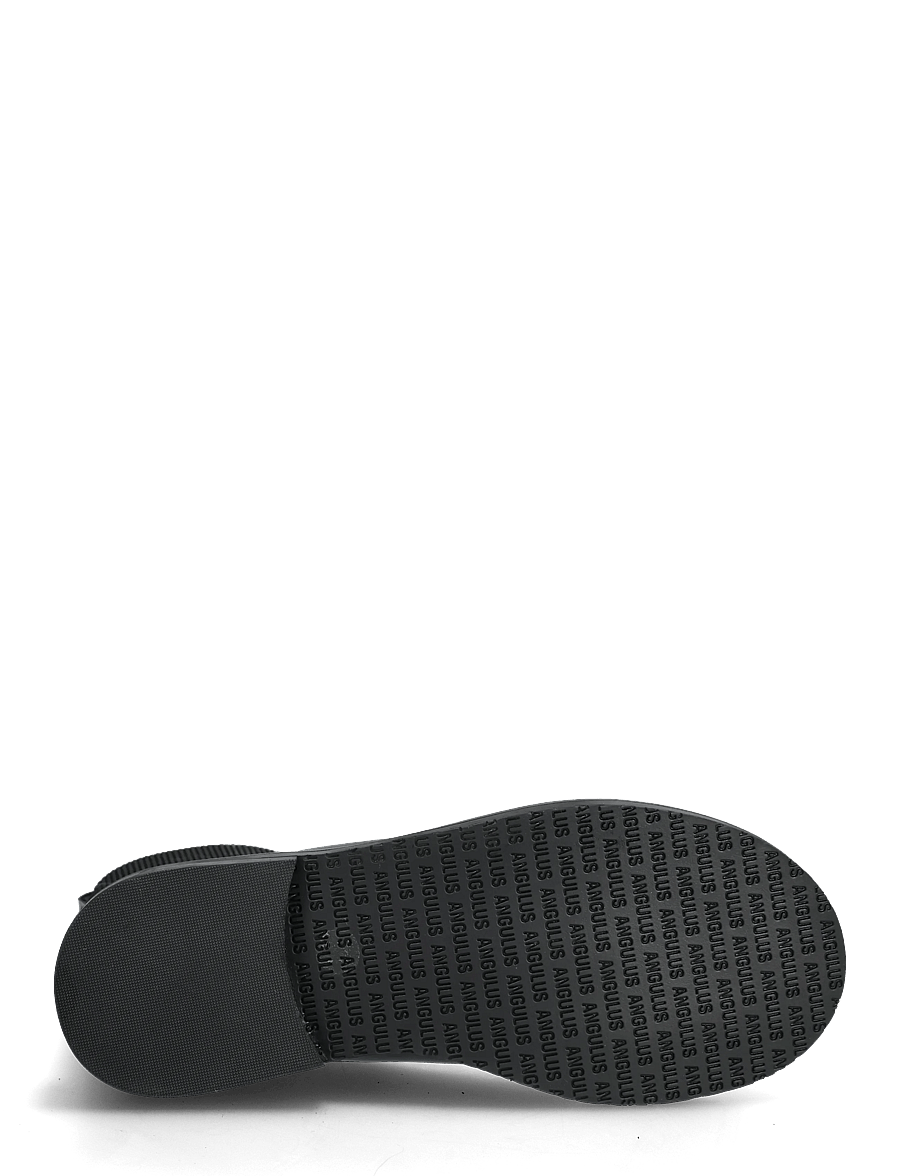 ANGULUS - Booties - flat - with elastic - platte enkellaarsjes - 1604/019 black/black - 4