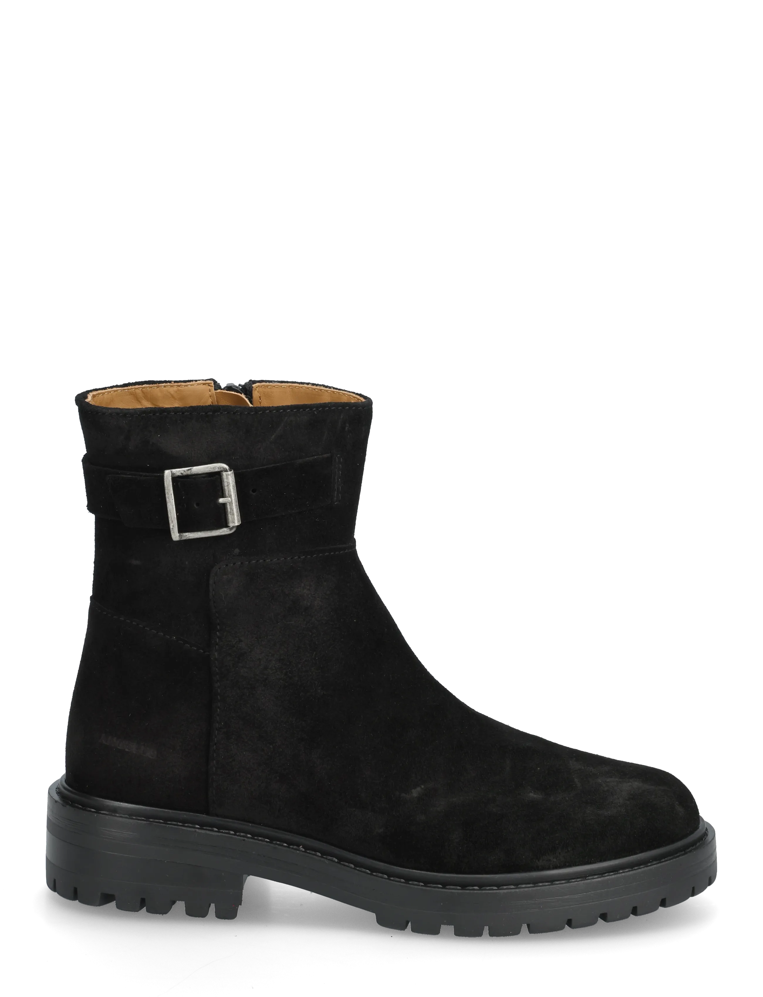 ANGULUS - Booties - flat - with zipper - platta ankelboots - 1163 black - 1
