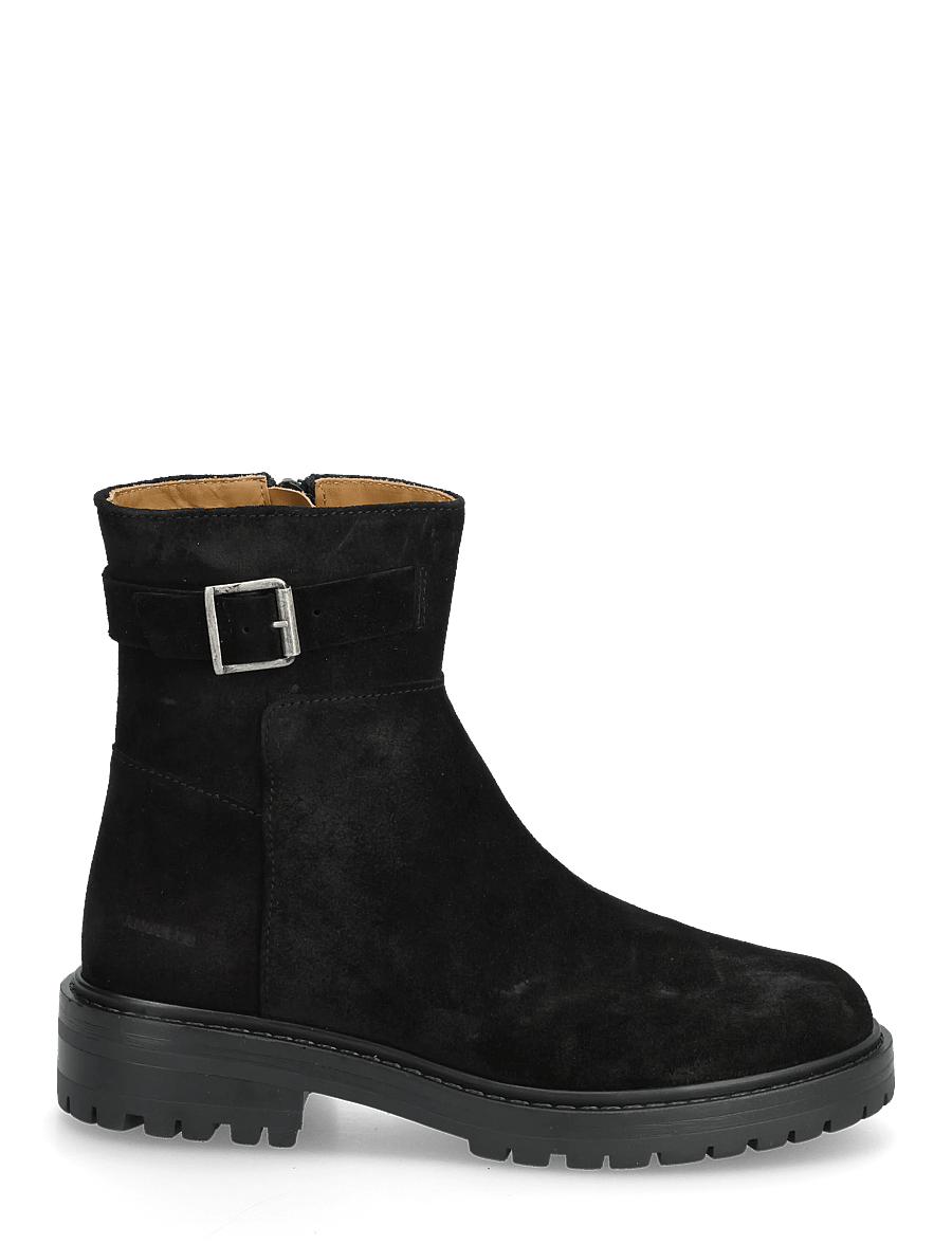 ANGULUS - Booties - flat - with zipper - flache stiefeletten - 1163 black - 1