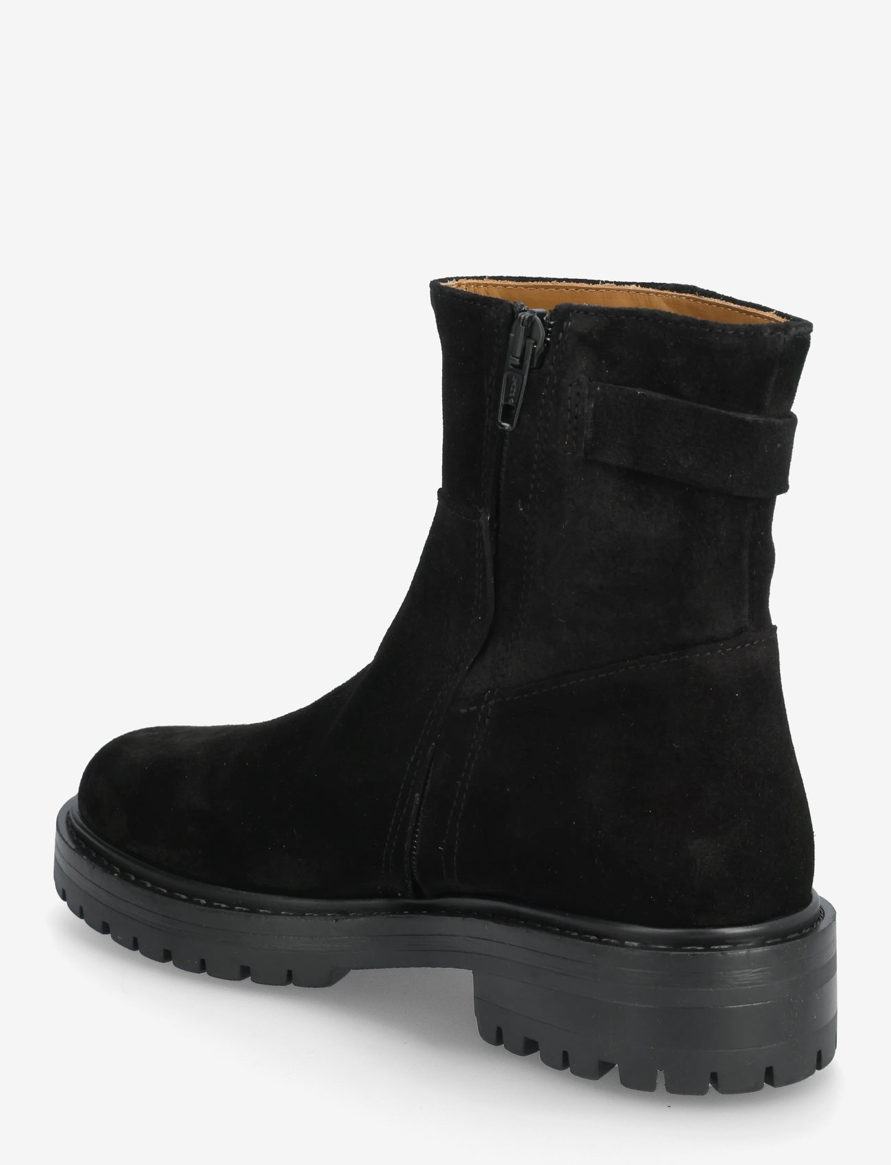 ANGULUS - Booties - flat - with zipper - flache stiefeletten - 1163 black - 2