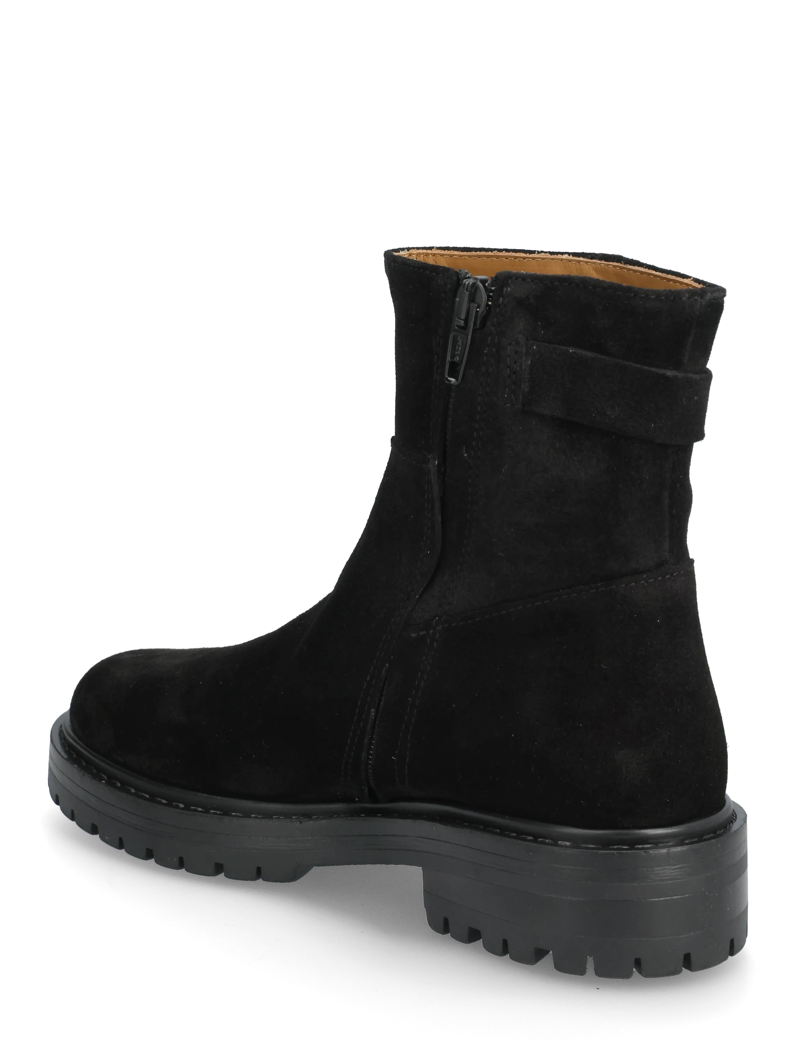 ANGULUS - Booties - flat - with zipper - platta ankelboots - 1163 black - 2