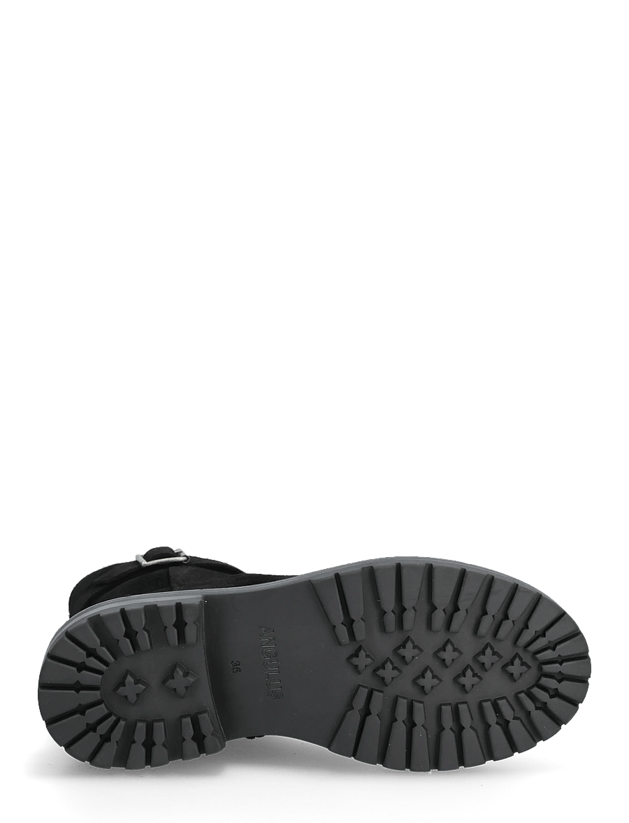 ANGULUS - Booties - flat - with zipper - flache stiefeletten - 1163 black - 4
