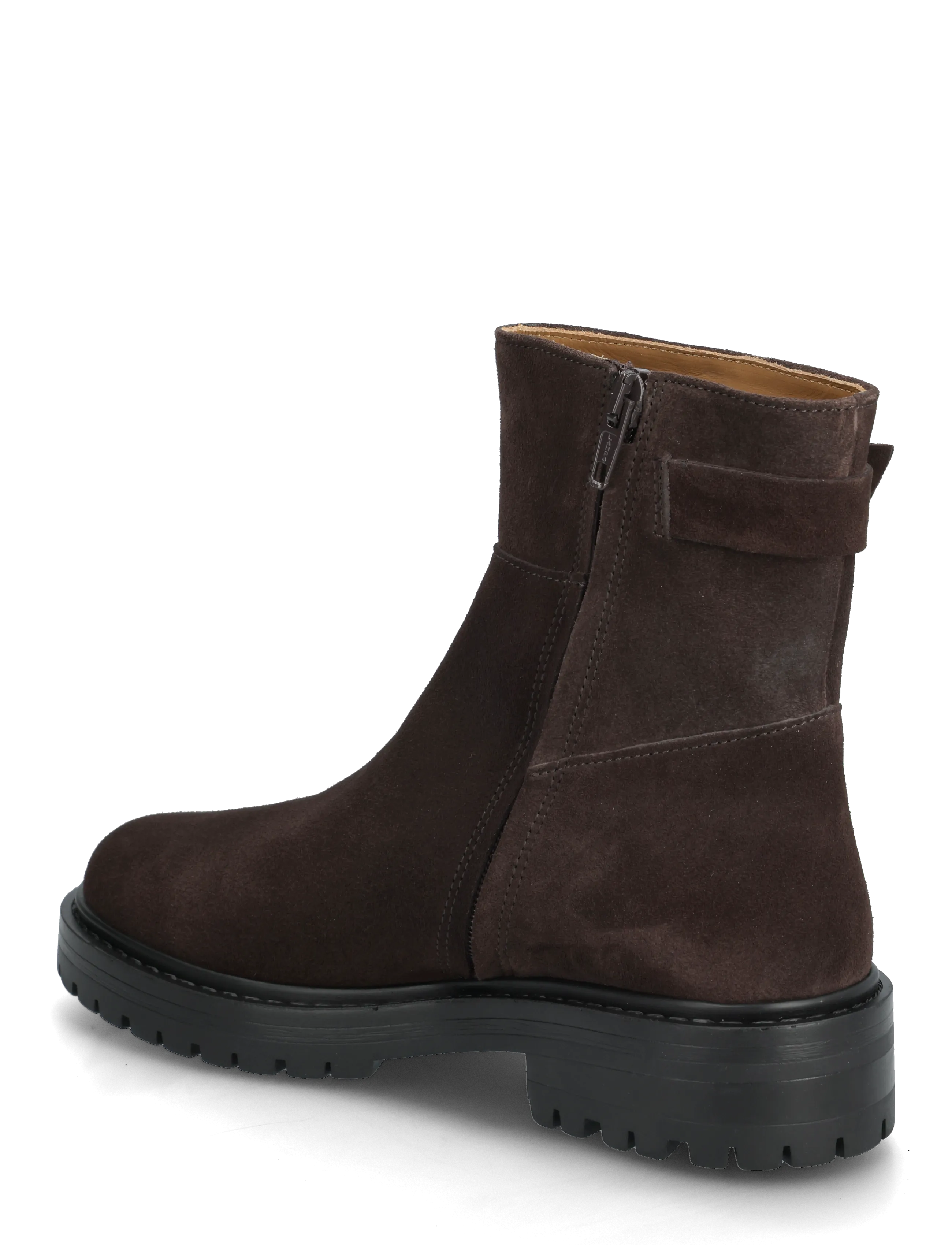 ANGULUS - Booties - flat - with zipper - flache stiefeletten - 2193 dark brown - 2
