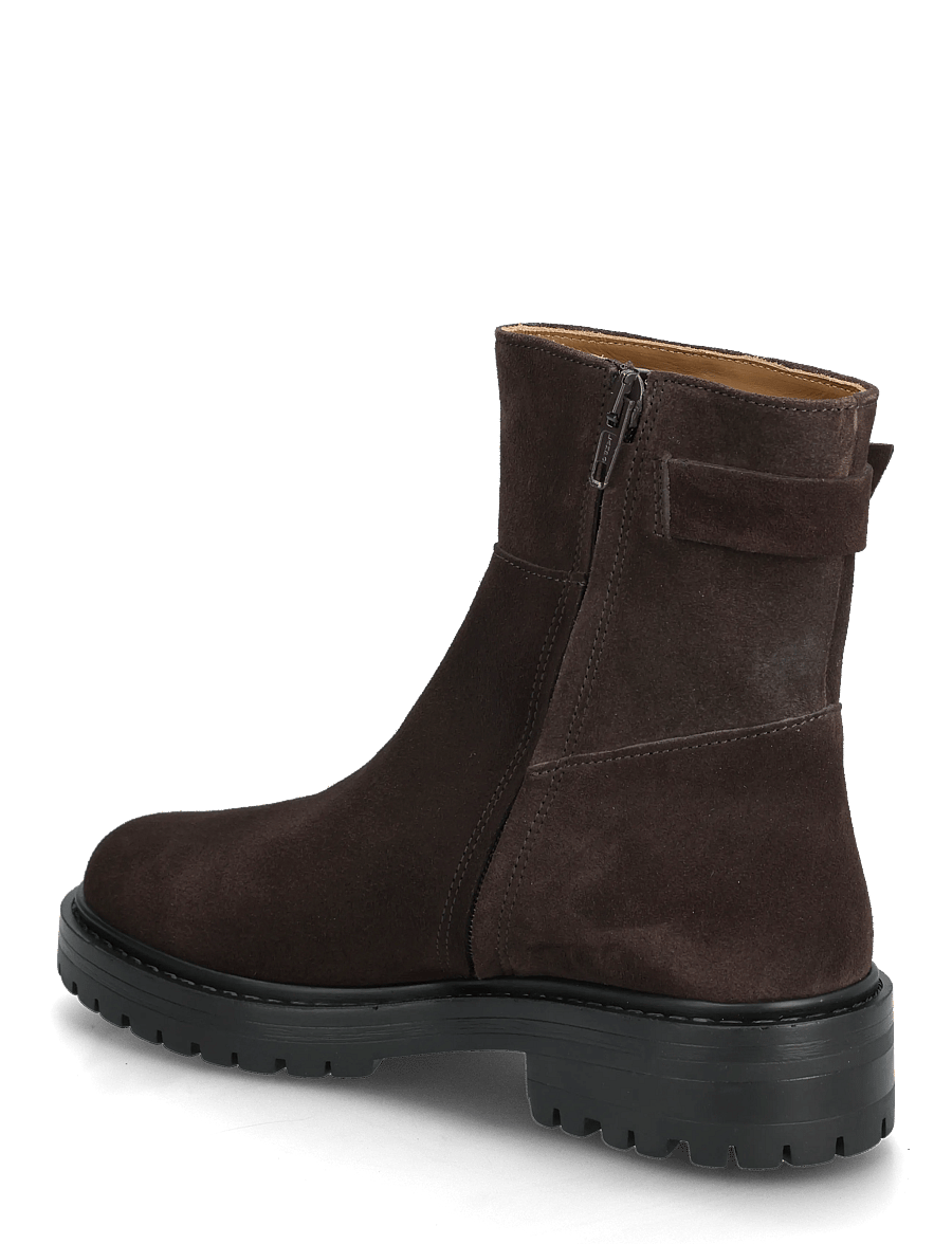 ANGULUS - Booties - flat - with zipper - platta ankelboots - 2193 dark brown - 2