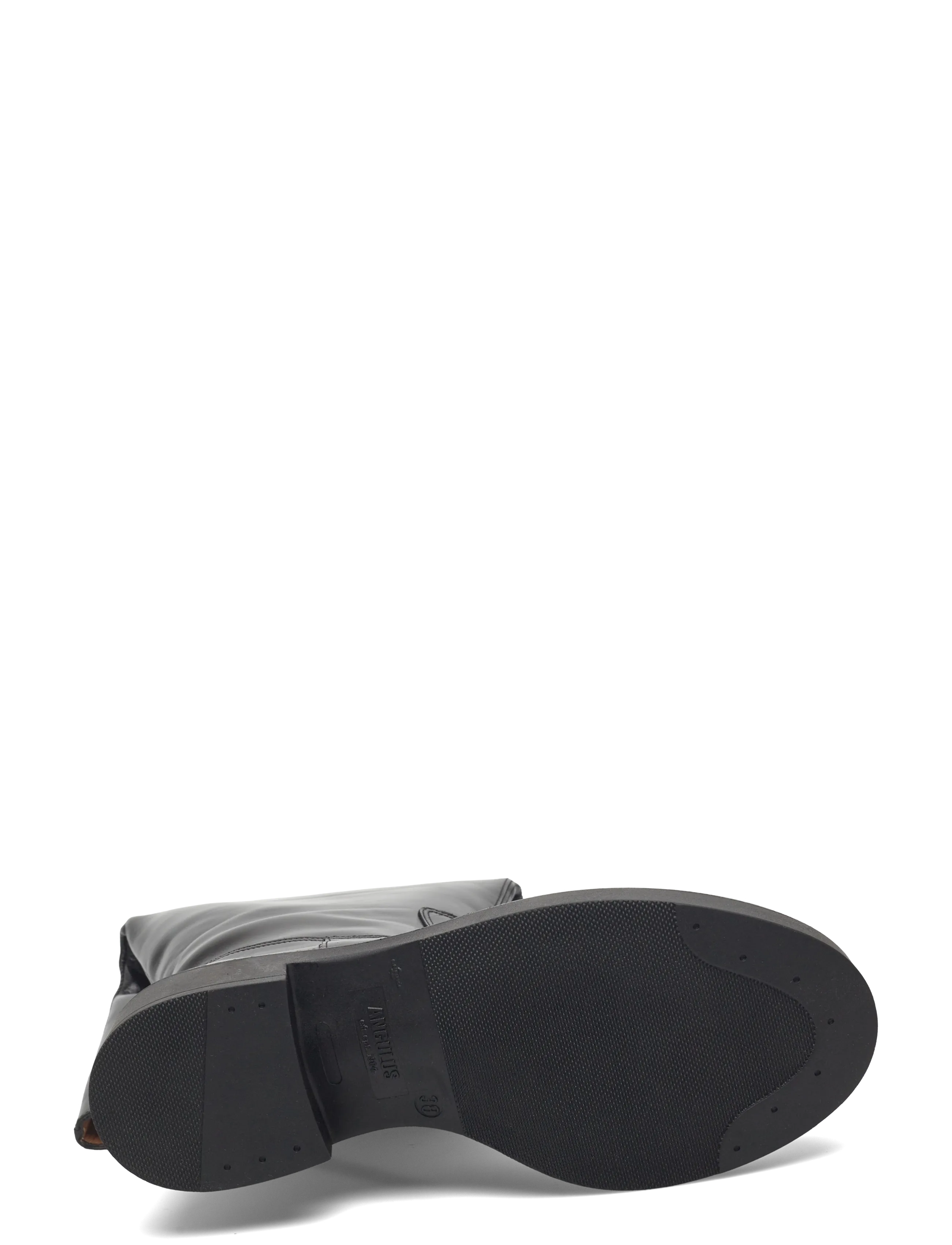 ANGULUS - Booties - flat - with zipper - knähöga stövlar - 1835 black - 5