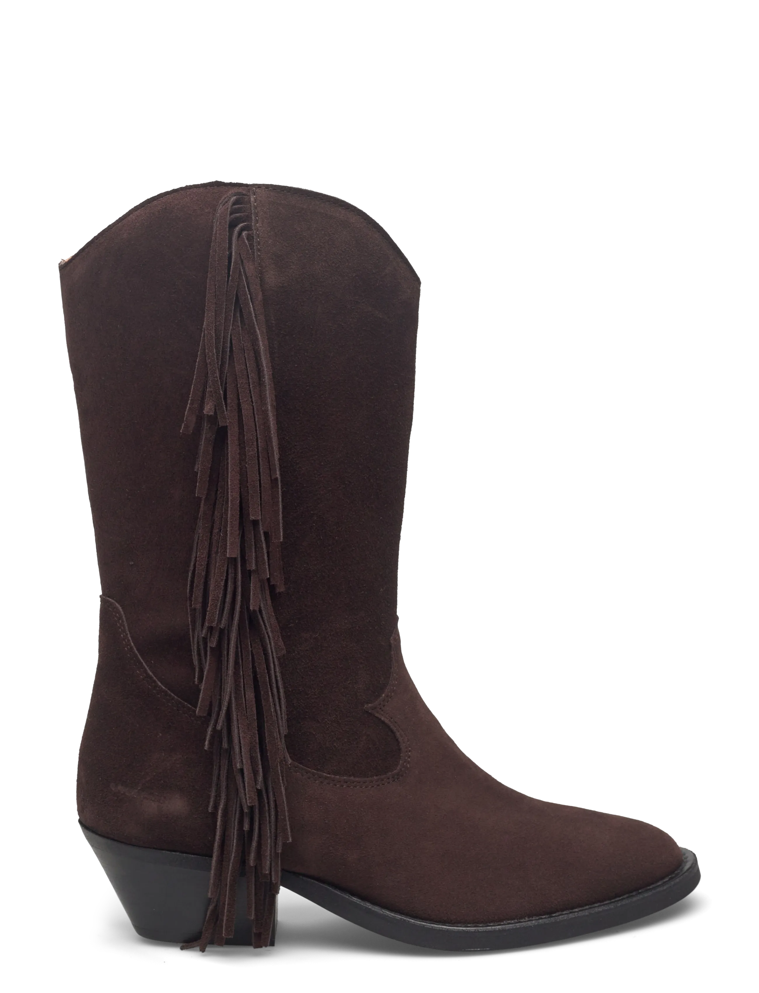 ANGULUS - Bootie - block heel - with zippe - cowboy-stiefel - 2193 dark brown - 1