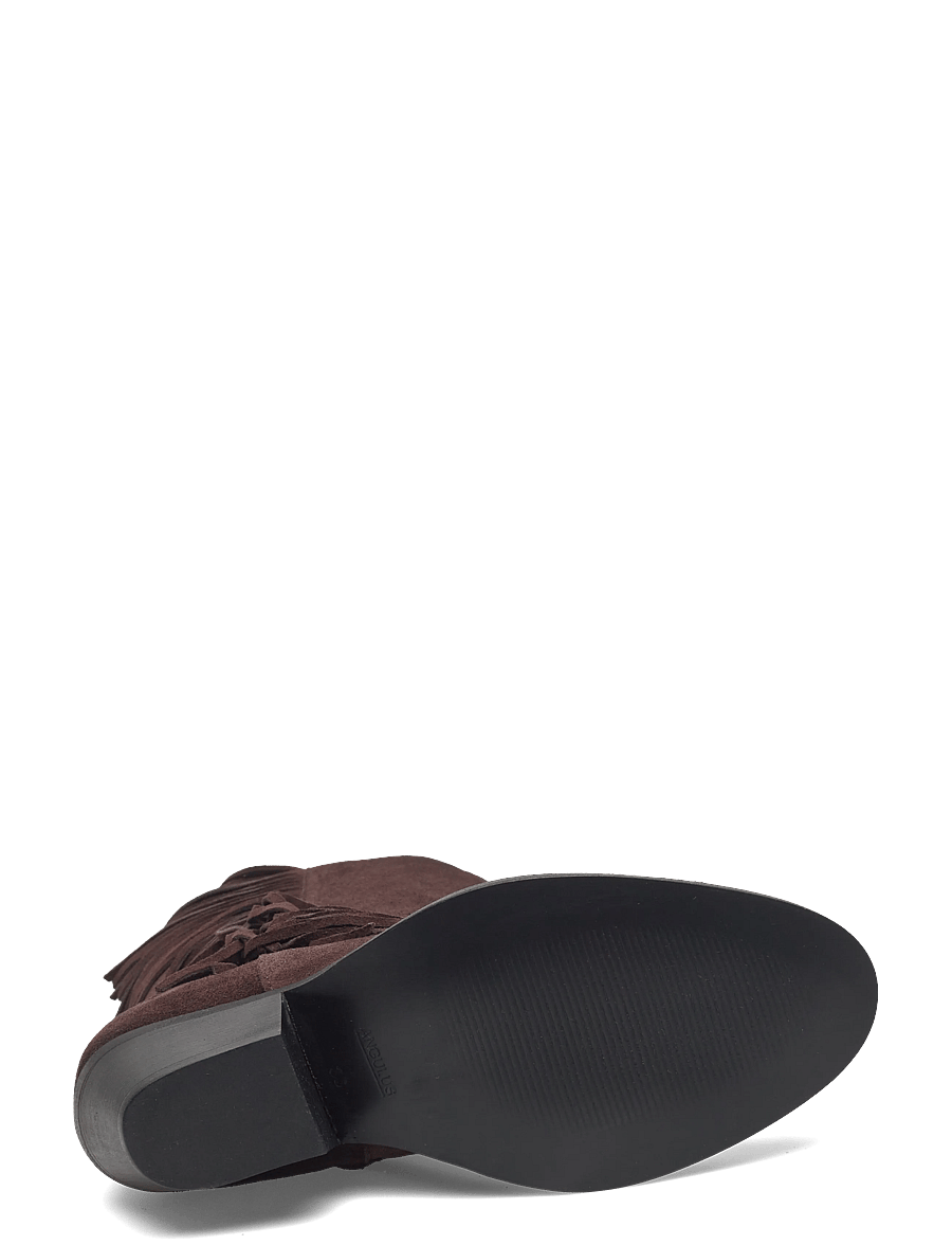 ANGULUS - Bootie - block heel - with zippe - kauboi saapad - 2193 dark brown - 4