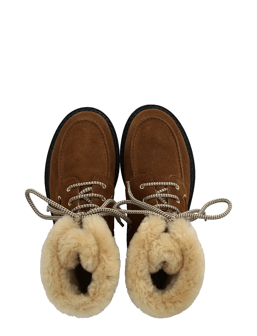 ANGULUS - Boots - flat - flat ankle boots - 3451/3456 camel/camel - 3
