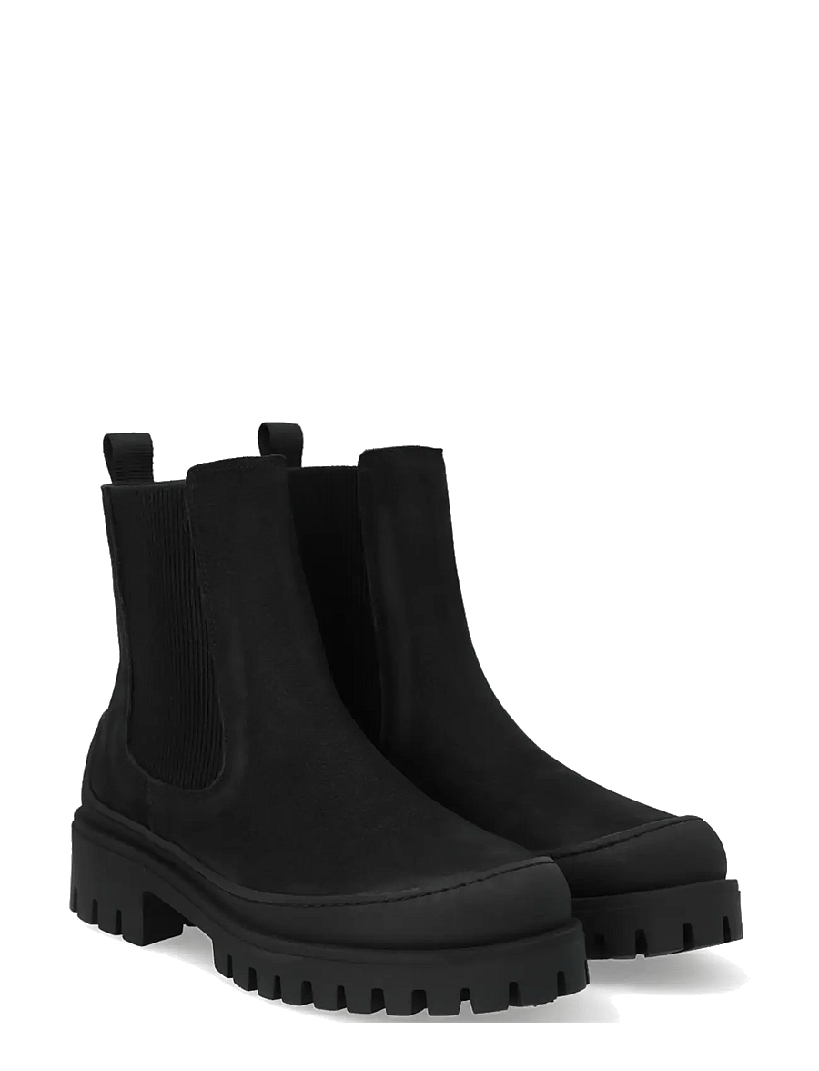 ANGULUS - Booties - flat - with elastic - flache stiefeletten - 2584/019 black/black - 0