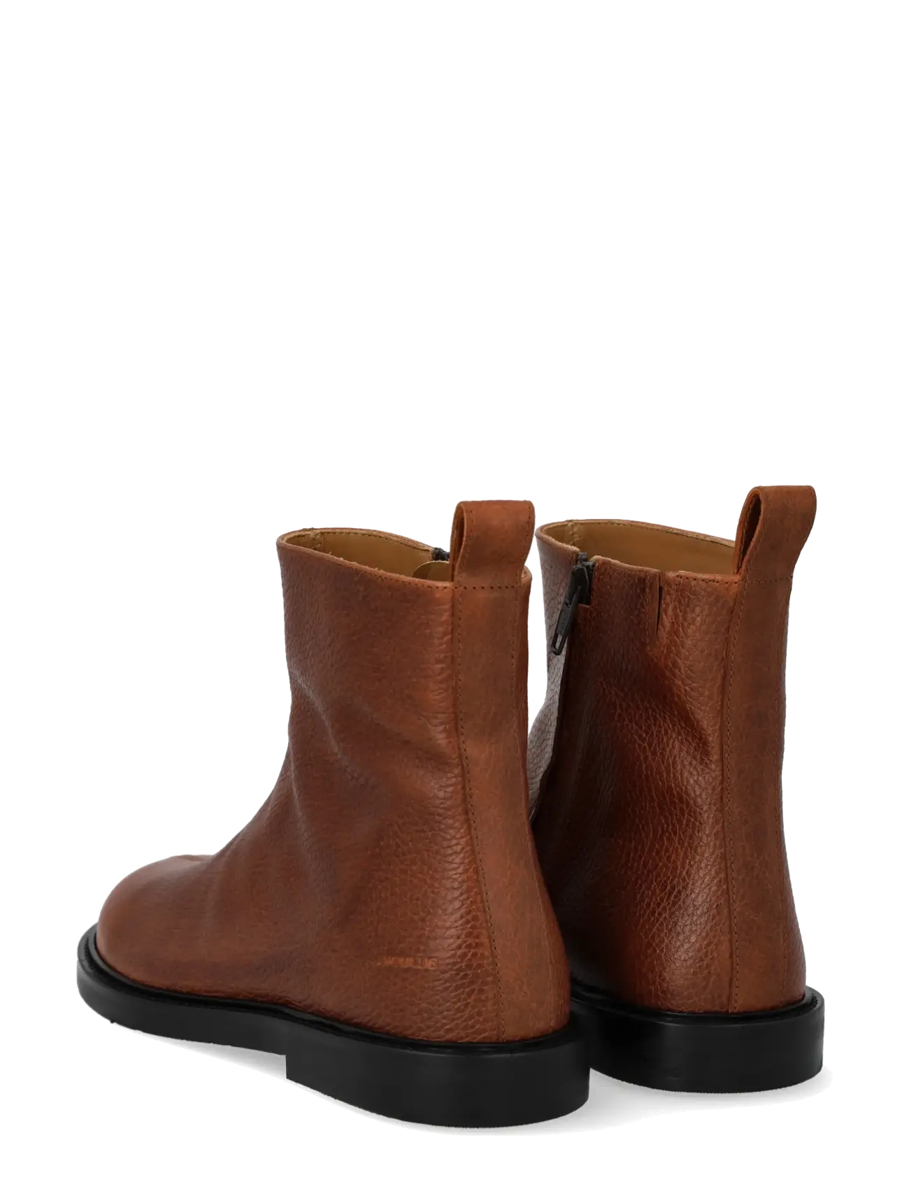 ANGULUS - Booties - flat - with zipper - flade ankelstøvler - 2509/060 cognac/cognac elastic - 2