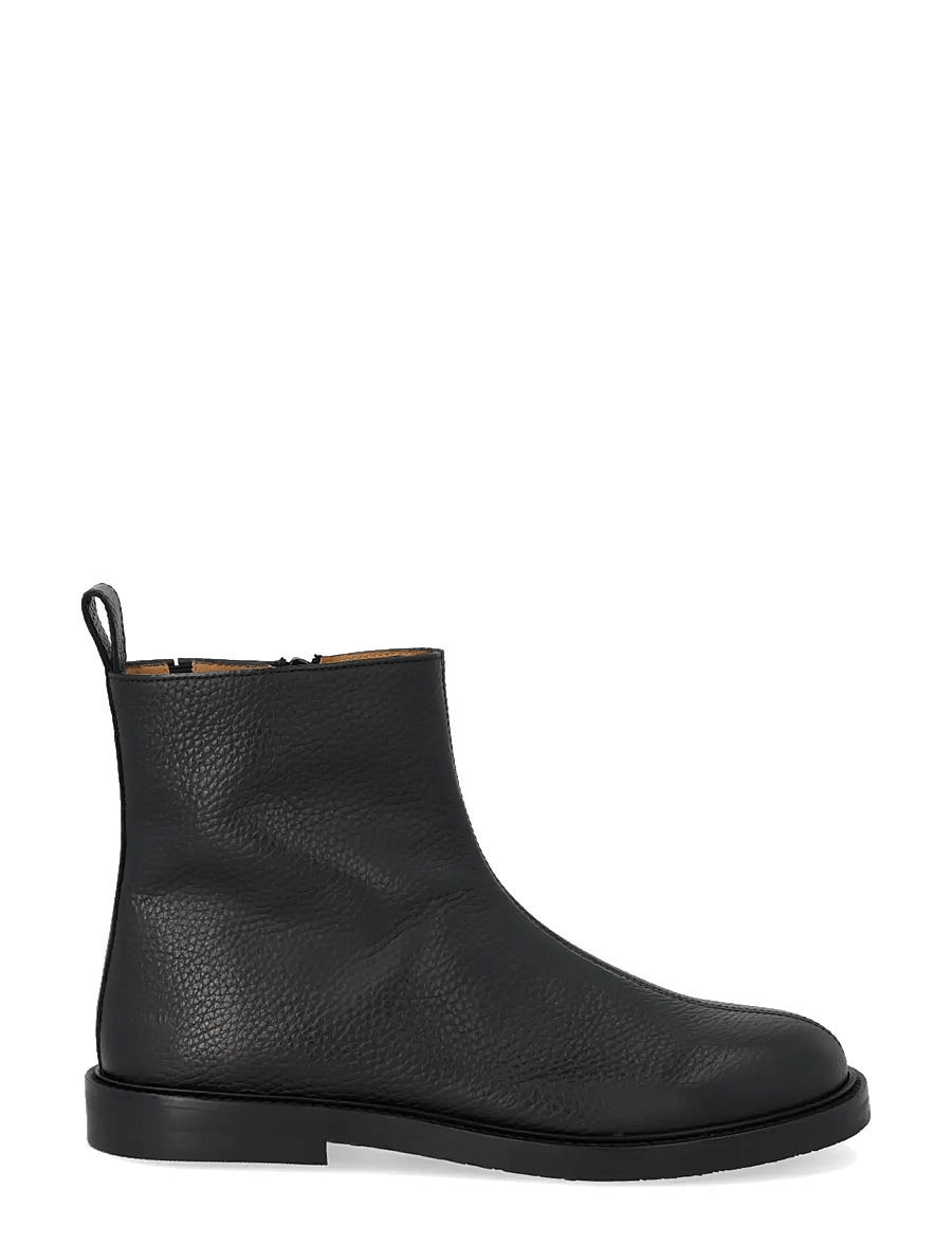 ANGULUS - Booties - flat - with zipper - flache stiefeletten - 2504/001 black/black - 1