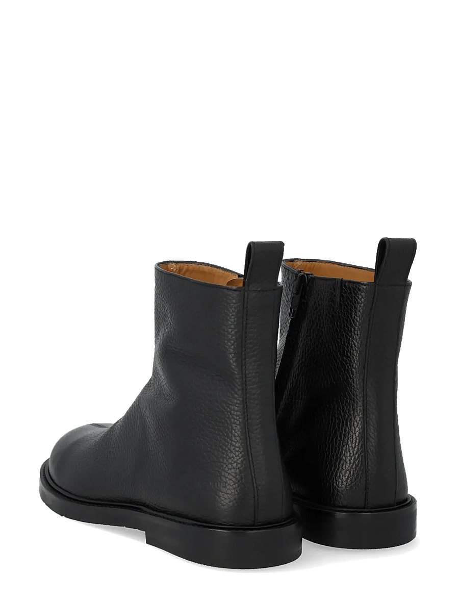 ANGULUS - Booties - flat - with zipper - flache stiefeletten - 2504/001 black/black - 2