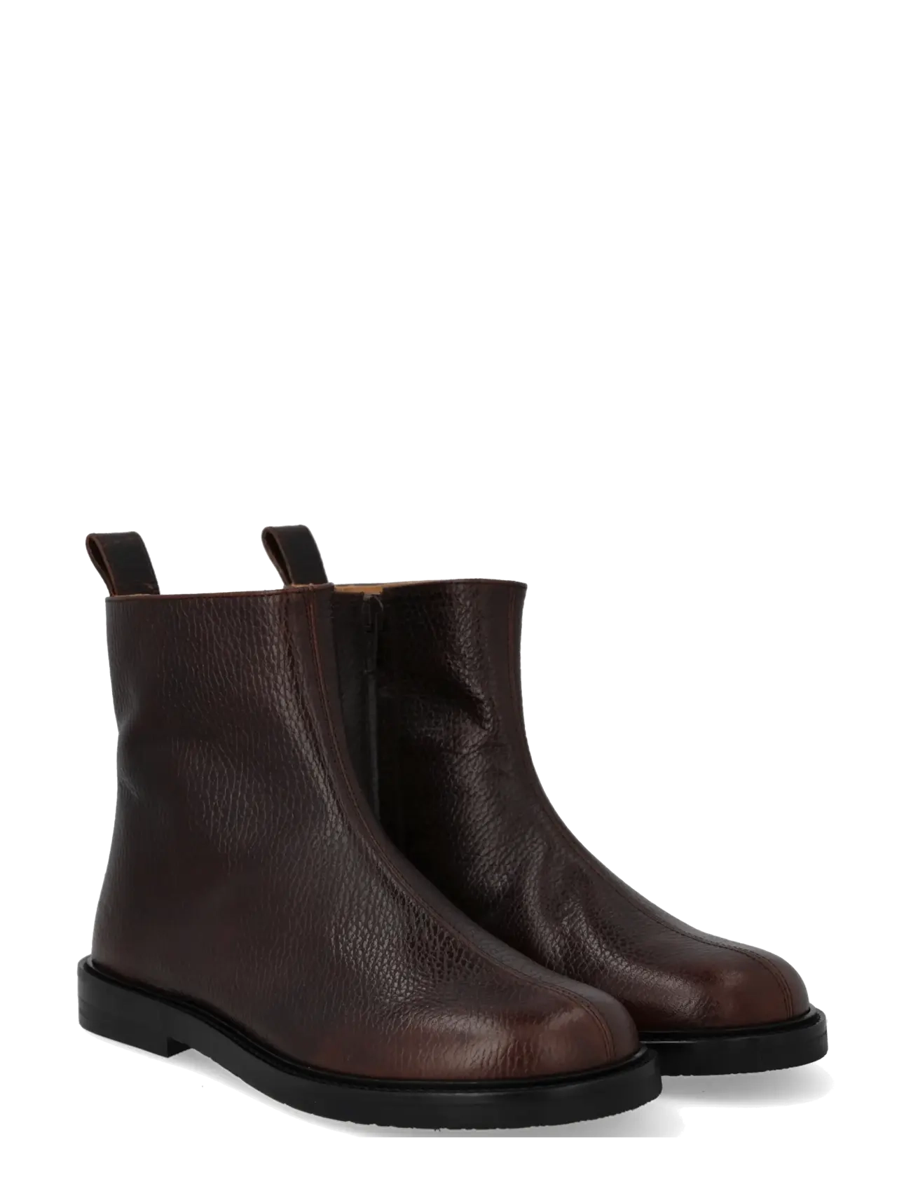 ANGULUS Booties - flat - with zipper - Jalanõud - 2505/002 DARK BROWN/BROWN / brown