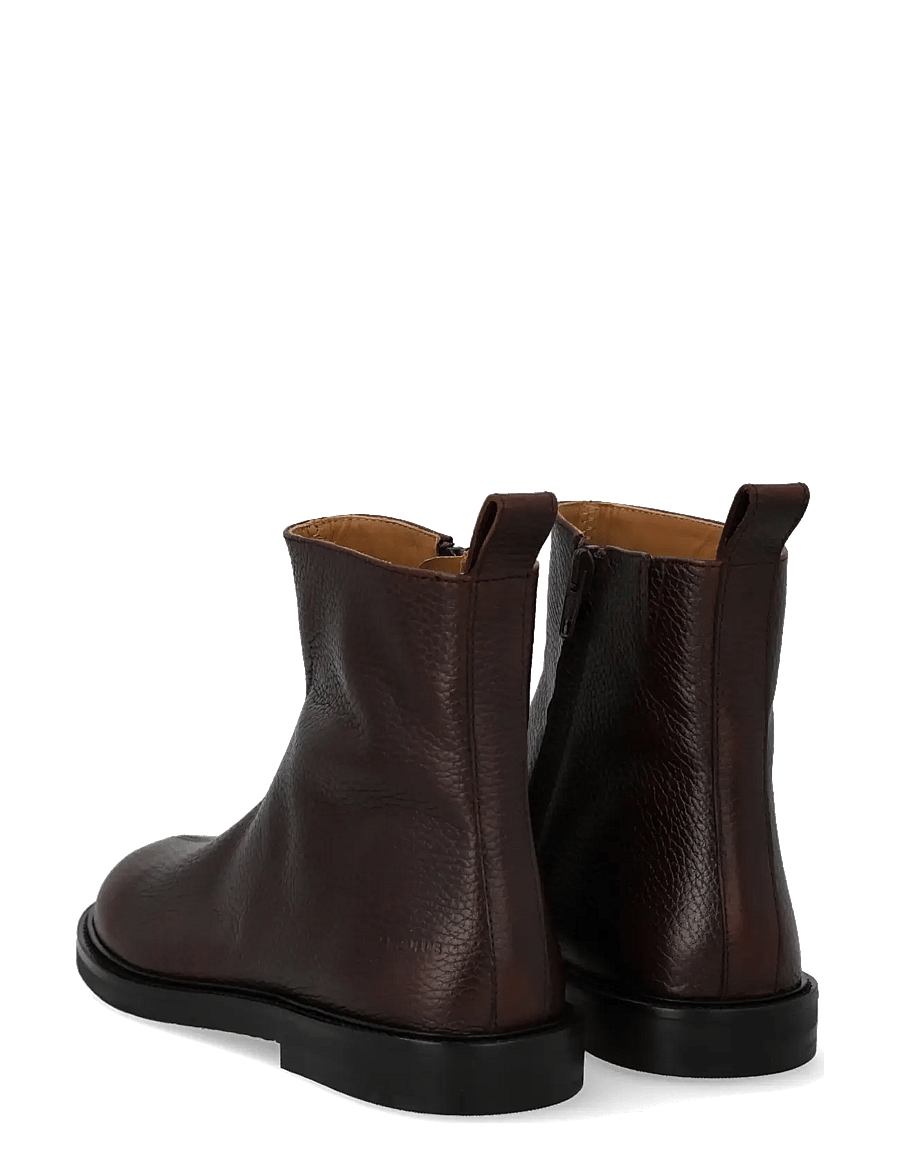 ANGULUS - Booties - flat - with zipper - flache stiefeletten - 2505/002 dark brown/brown - 3