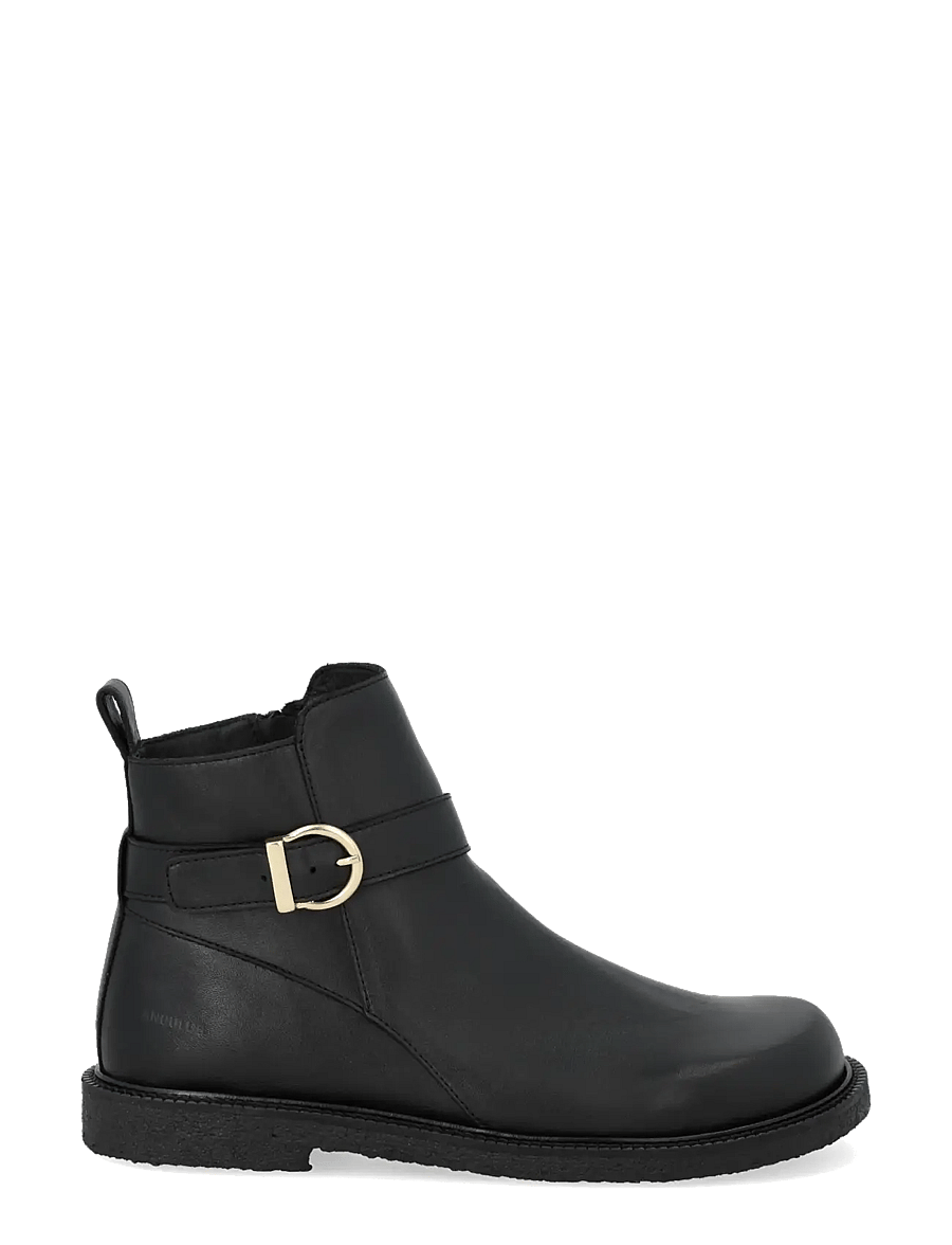 ANGULUS - Booties - flat - with zipper - 1604 black - 1