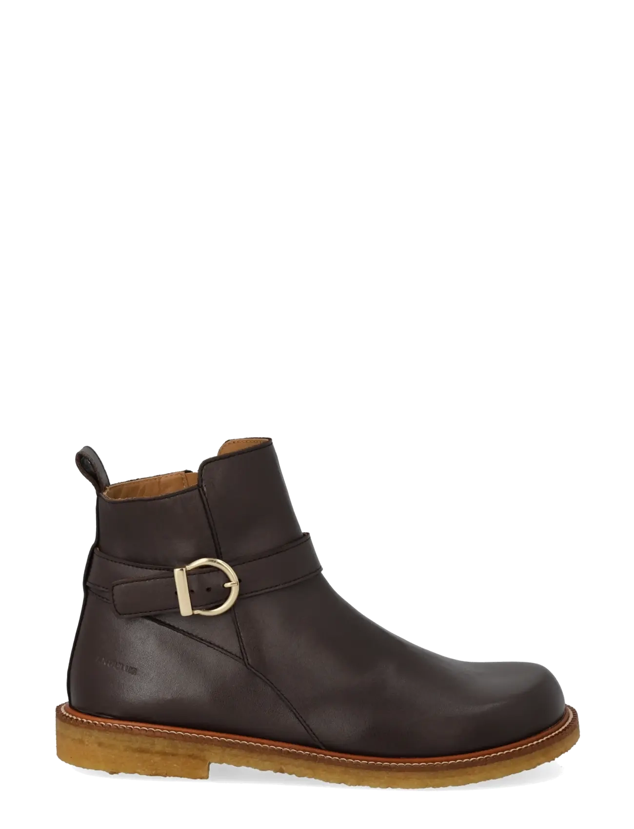 ANGULUS - Booties - flat - with zipper - platta ankelboots - 2962 brown - 1