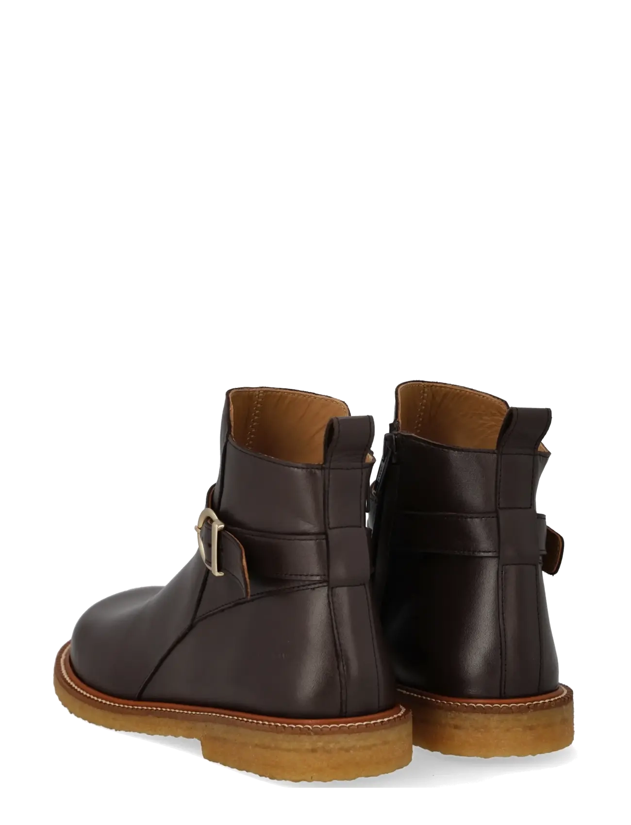 ANGULUS - Booties - flat - with zipper - platta ankelboots - 2962 brown - 2
