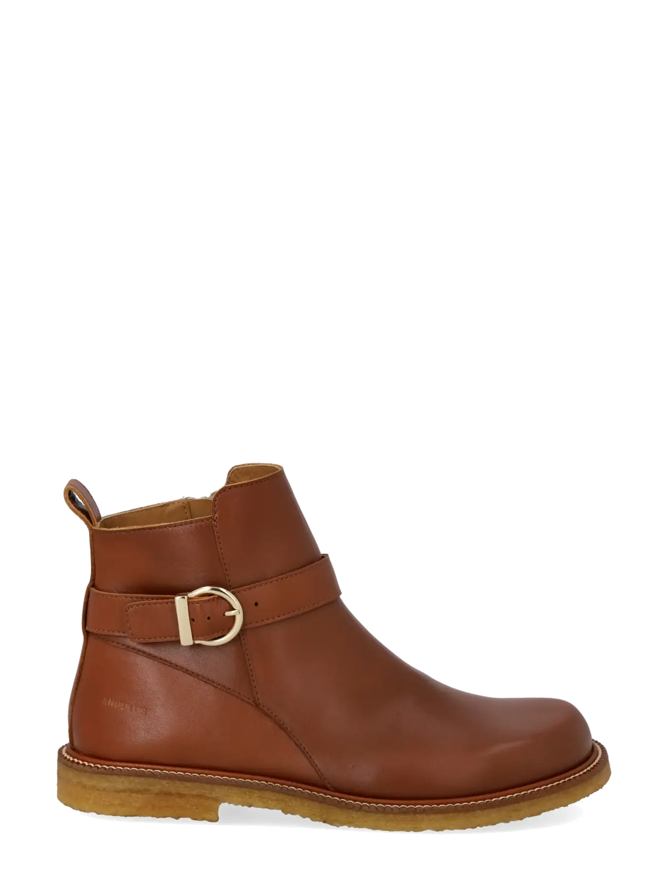 ANGULUS - Booties - flat - with zipper - 3480 cognac - 1