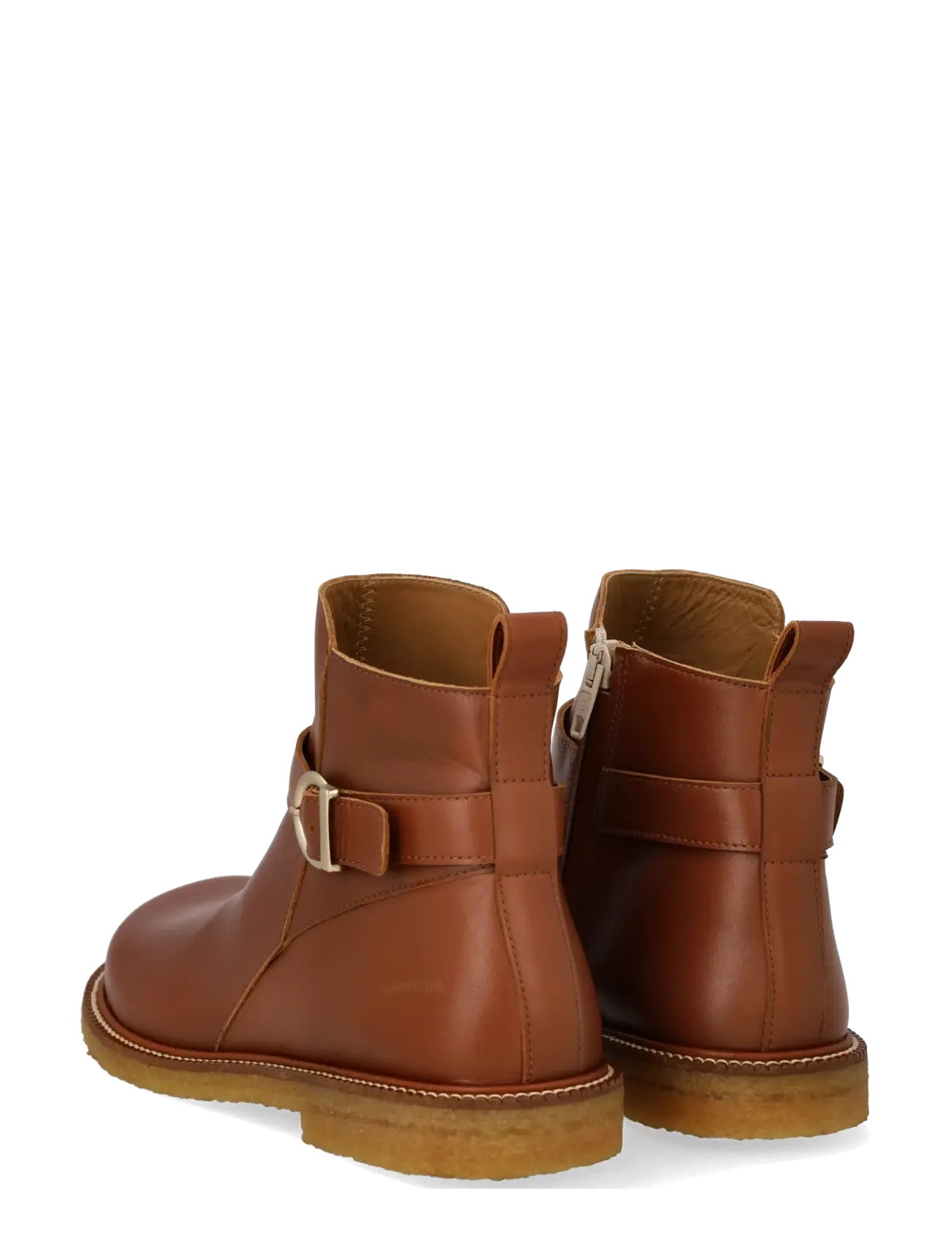 ANGULUS - Booties - flat - with zipper - 3480 cognac - 2