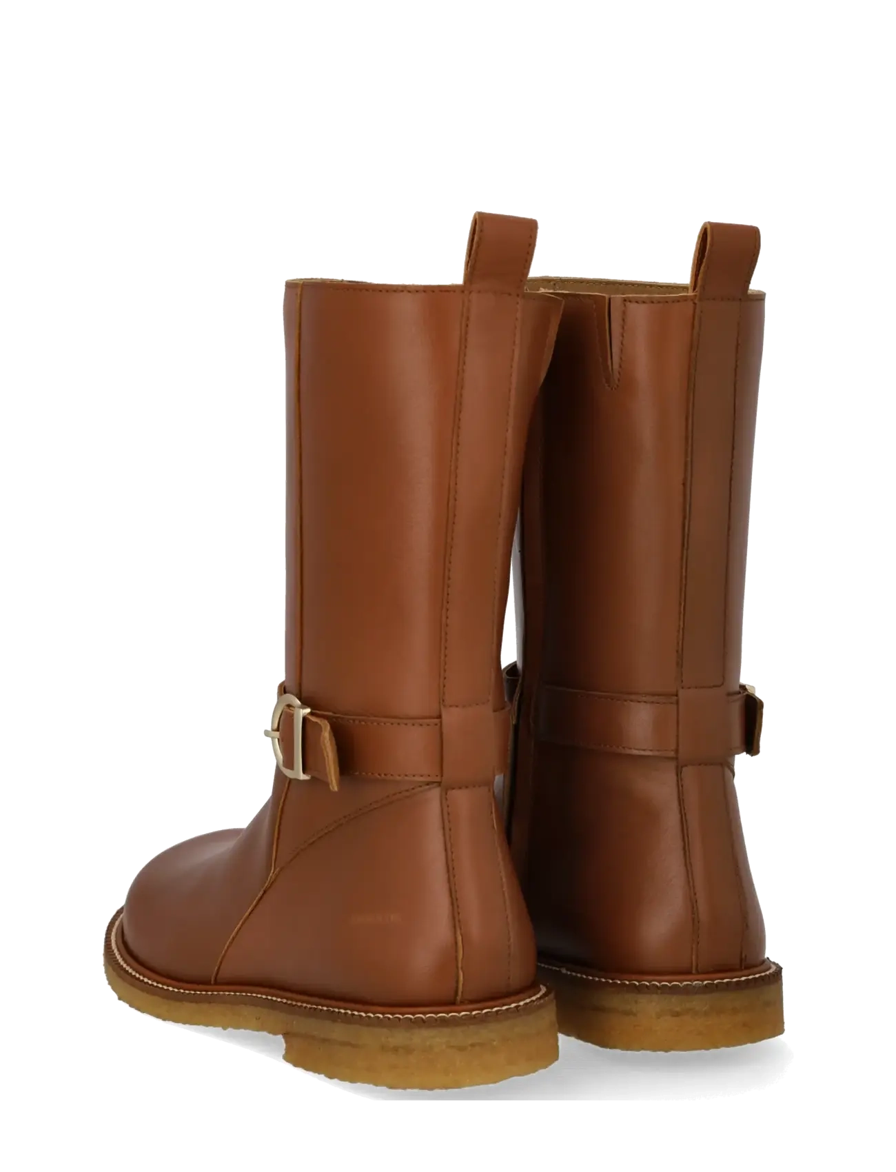 ANGULUS - Booties - flat - with zipper - 3480/036 cognac/cognac - 2