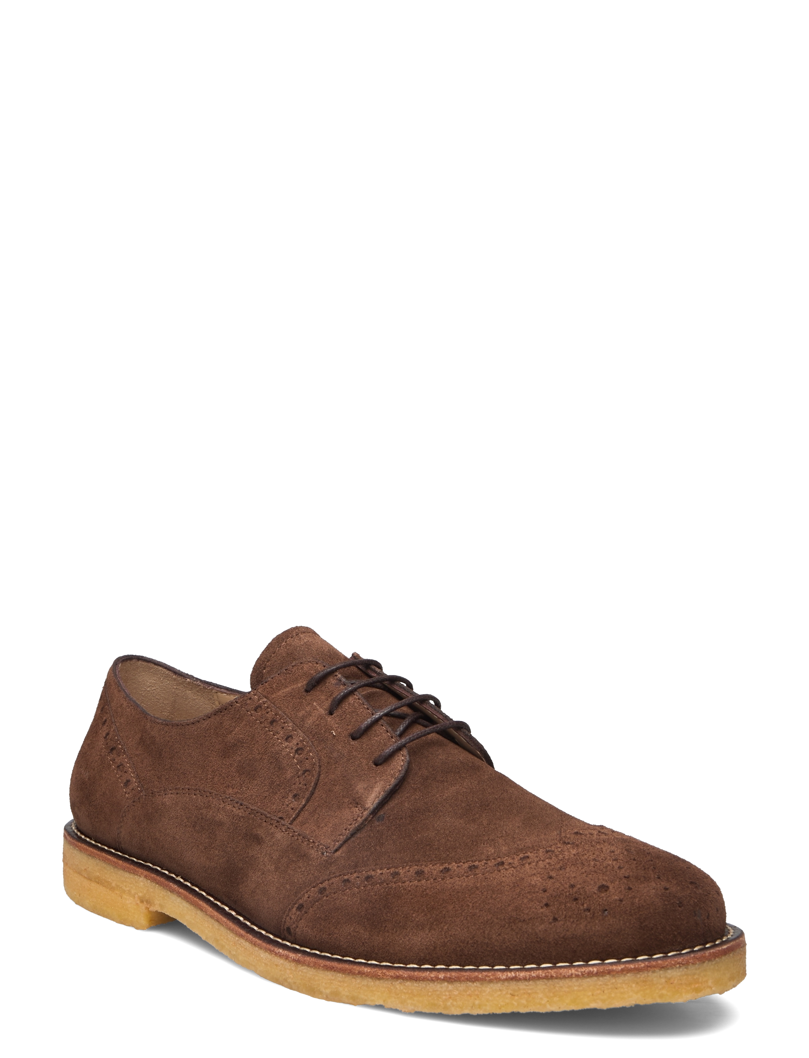 Shoes - flat - with lace - 2858 NUT