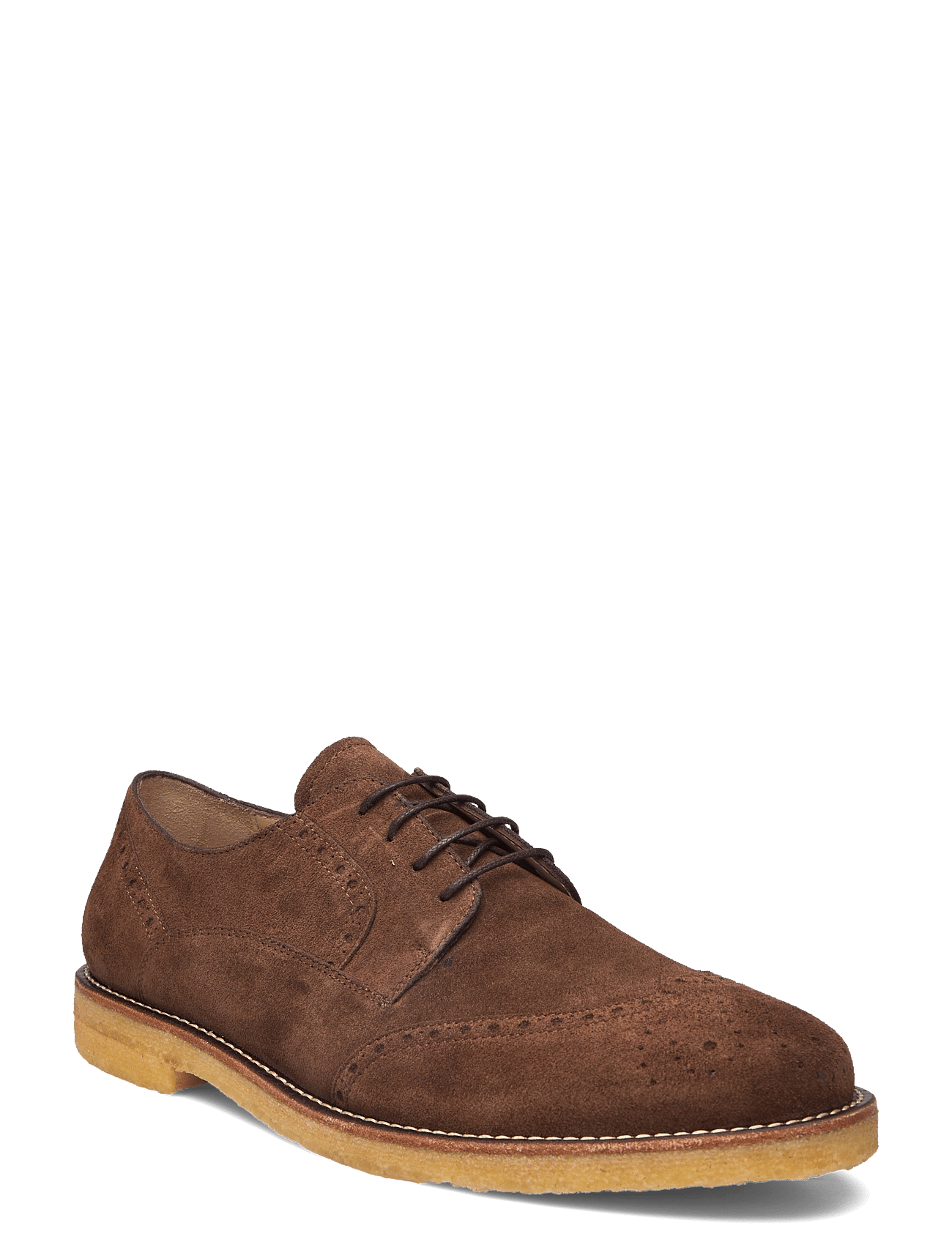 Shoes - flat - with lace - 2858 NUT