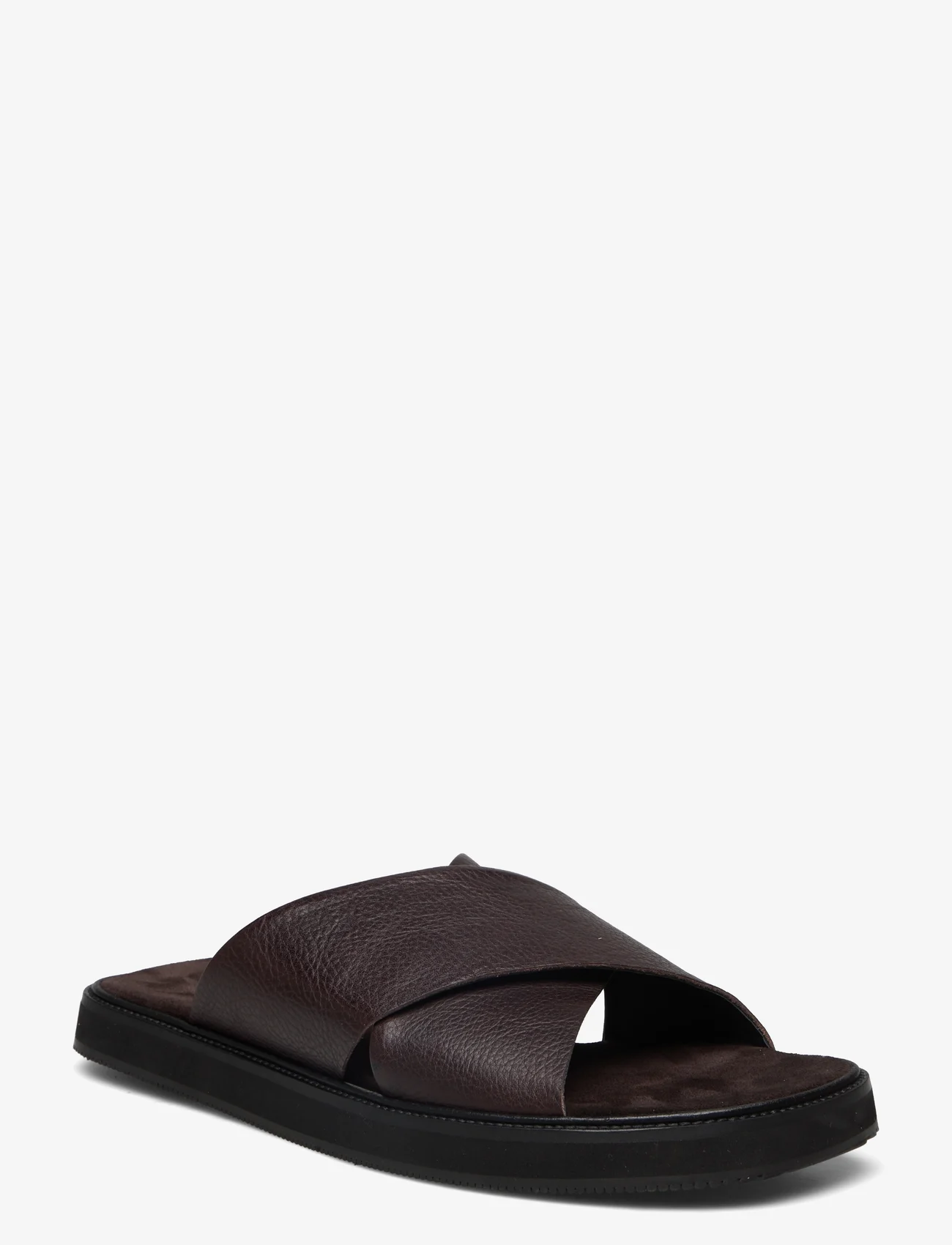 ANGULUS - Sandals - flat - open toe - op - sandaler - 2193/2505 darkbrown/darkbrown - 0