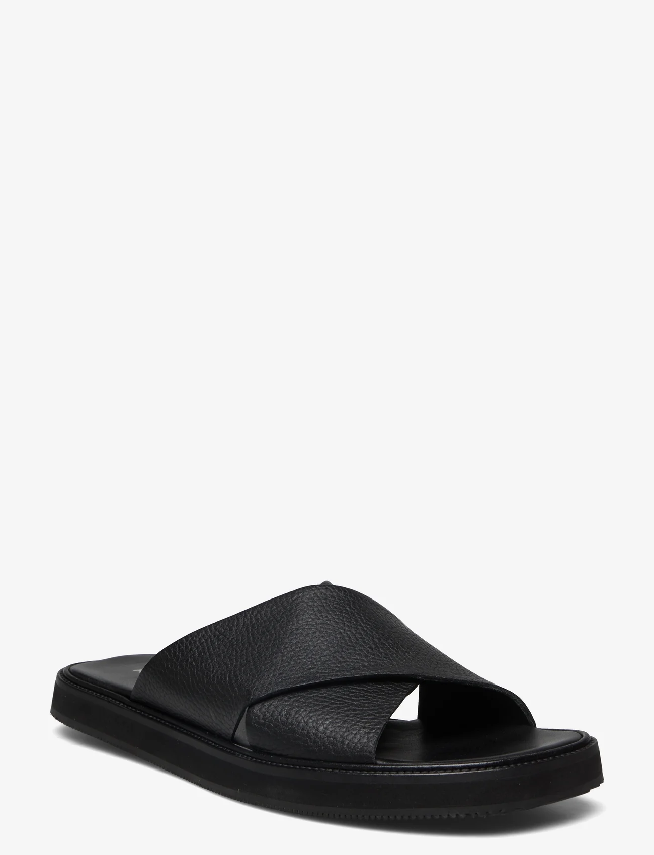 ANGULUS - Sandals - flat - open toe - op - sandales - 1604/2504 black/black - 0
