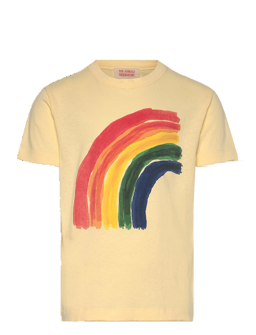 THE ANIMALS OBSERVATORY - Rainbow Rooster T-Shirt - flan yellow - 0