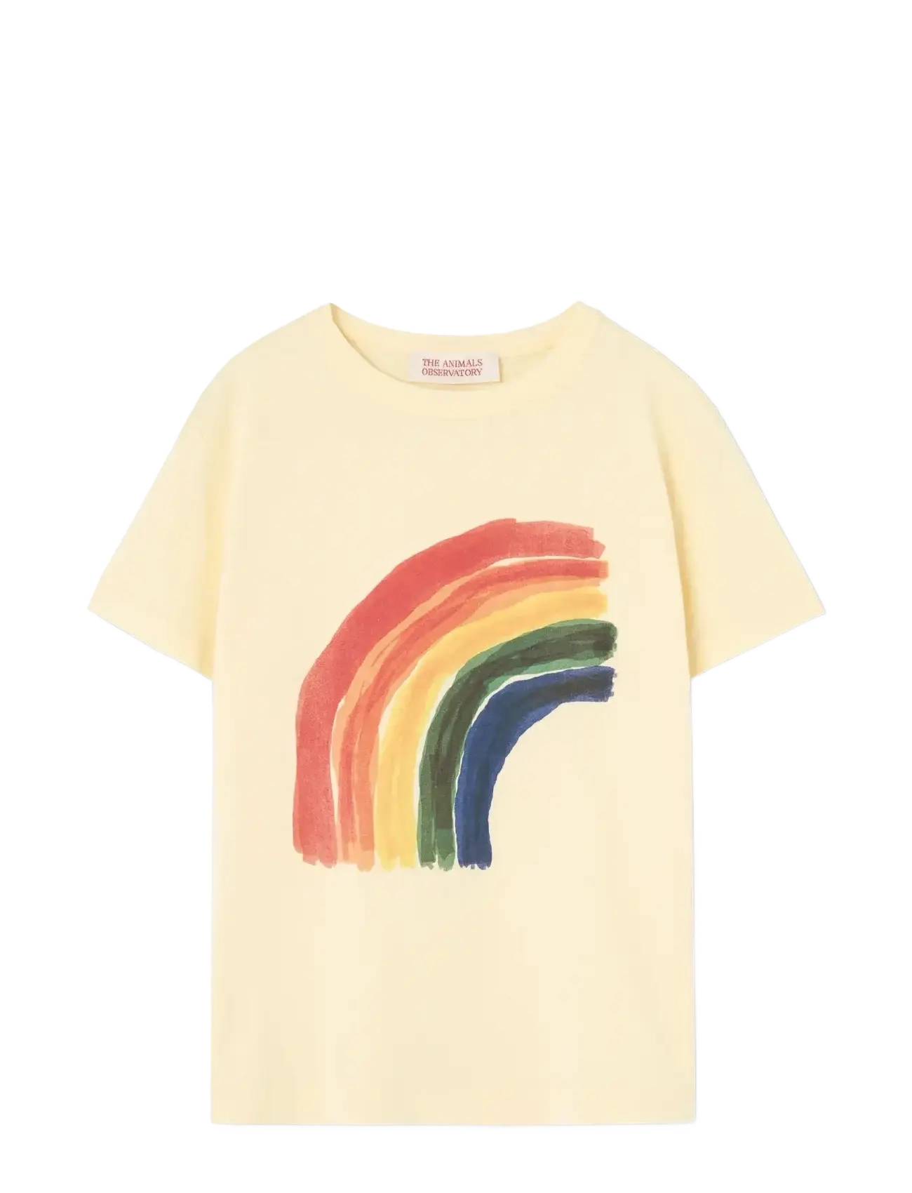 THE ANIMALS OBSERVATORY Rainbow Rooster T-Shirt - Kids 2-8 years - FLAN YELLOW / yellow