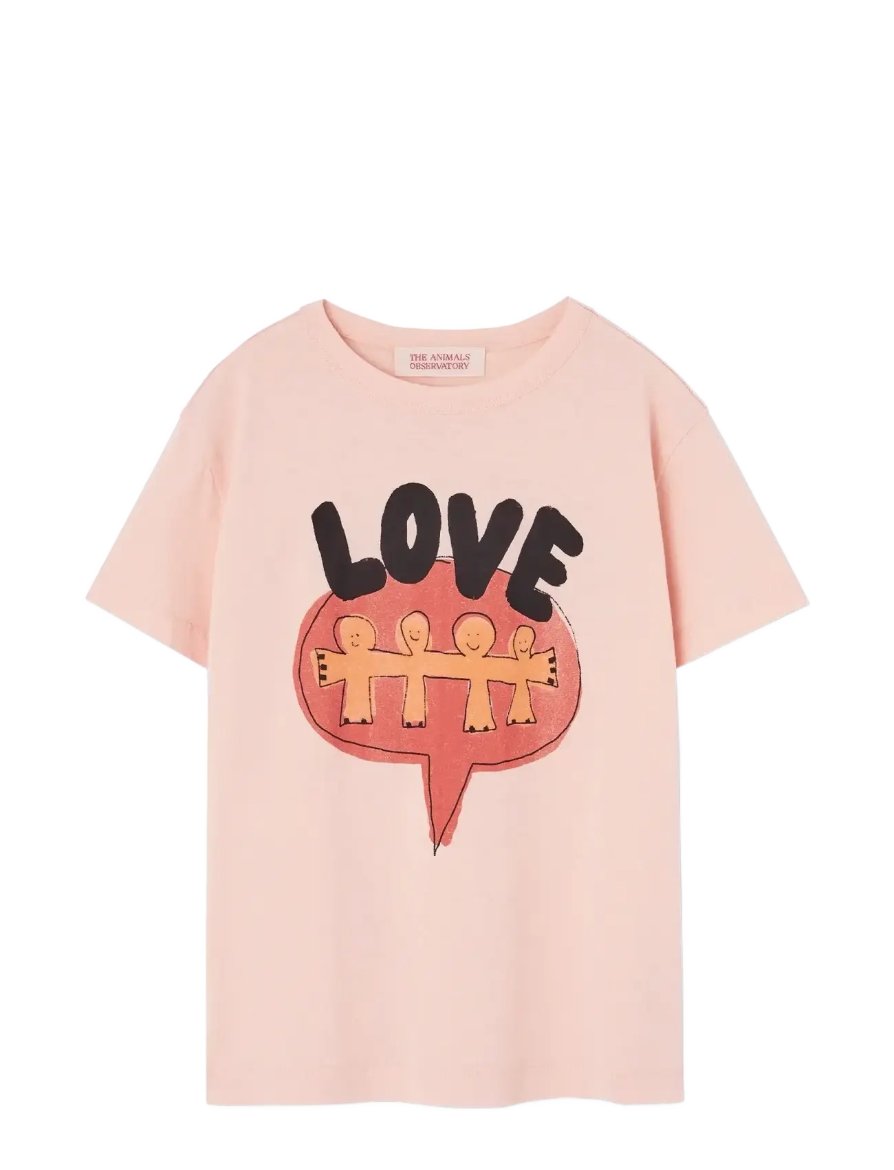 THE ANIMALS OBSERVATORY Love Rooster T-Shirt - Shop by size - SOFT CORAL / pink/rose