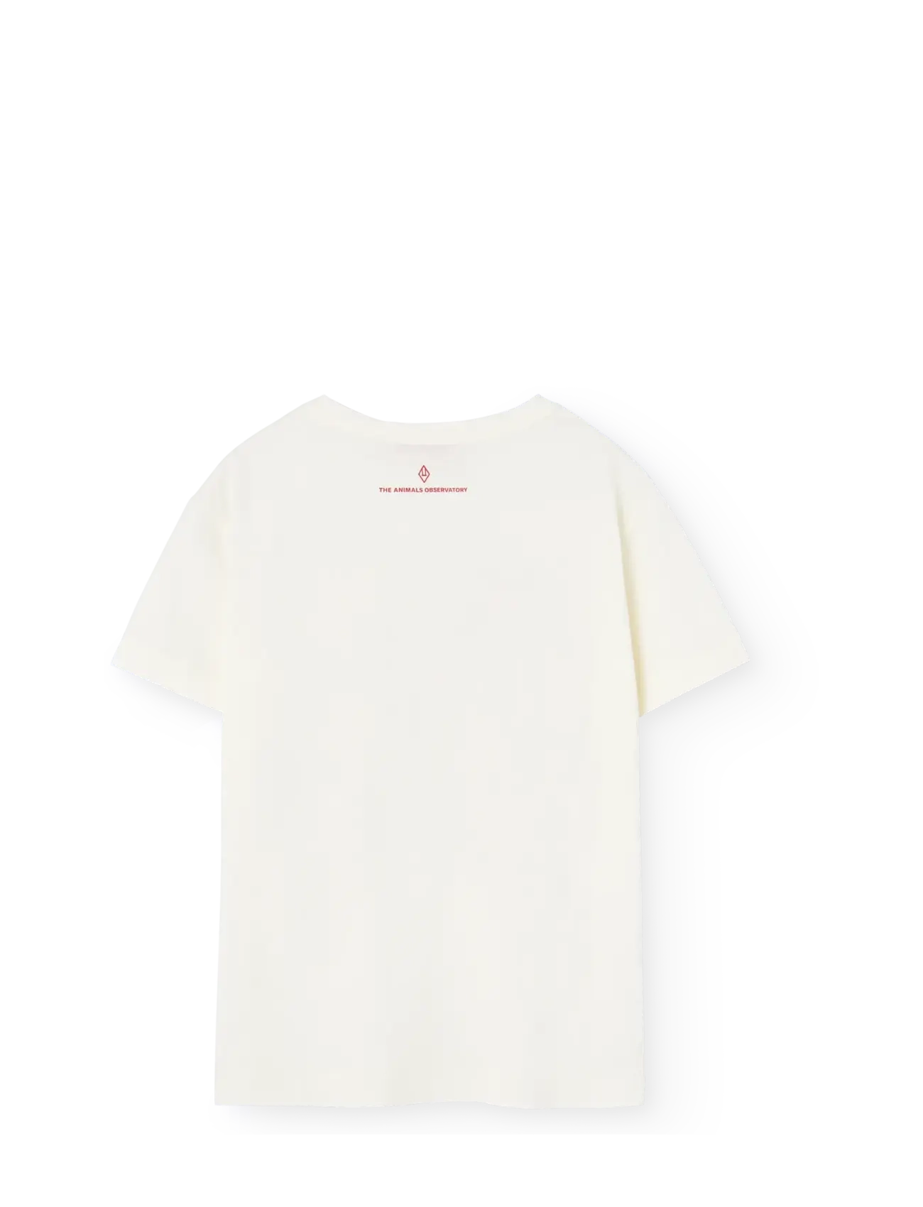 THE ANIMALS OBSERVATORY - Hearts White Rooster T-Shirt - kortärmade t-shirts - raw white - 1