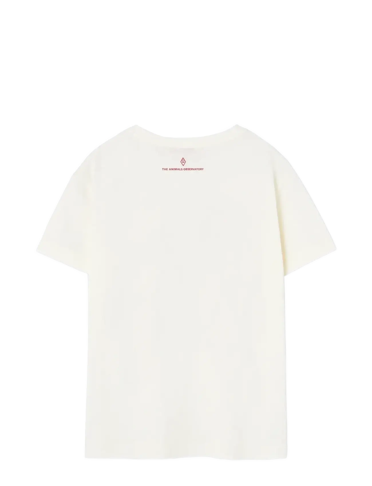 THE ANIMALS OBSERVATORY - Hearts White Rooster T-Shirt - short-sleeved t-shirts - raw white - 1