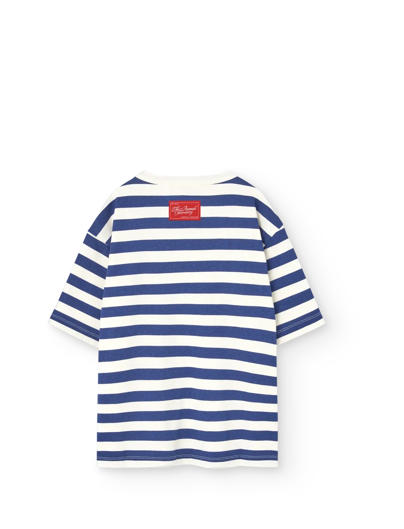 THE ANIMALS OBSERVATORY - Stripes Navy Collie T-Shirt - kurzärmelige - navy - 1