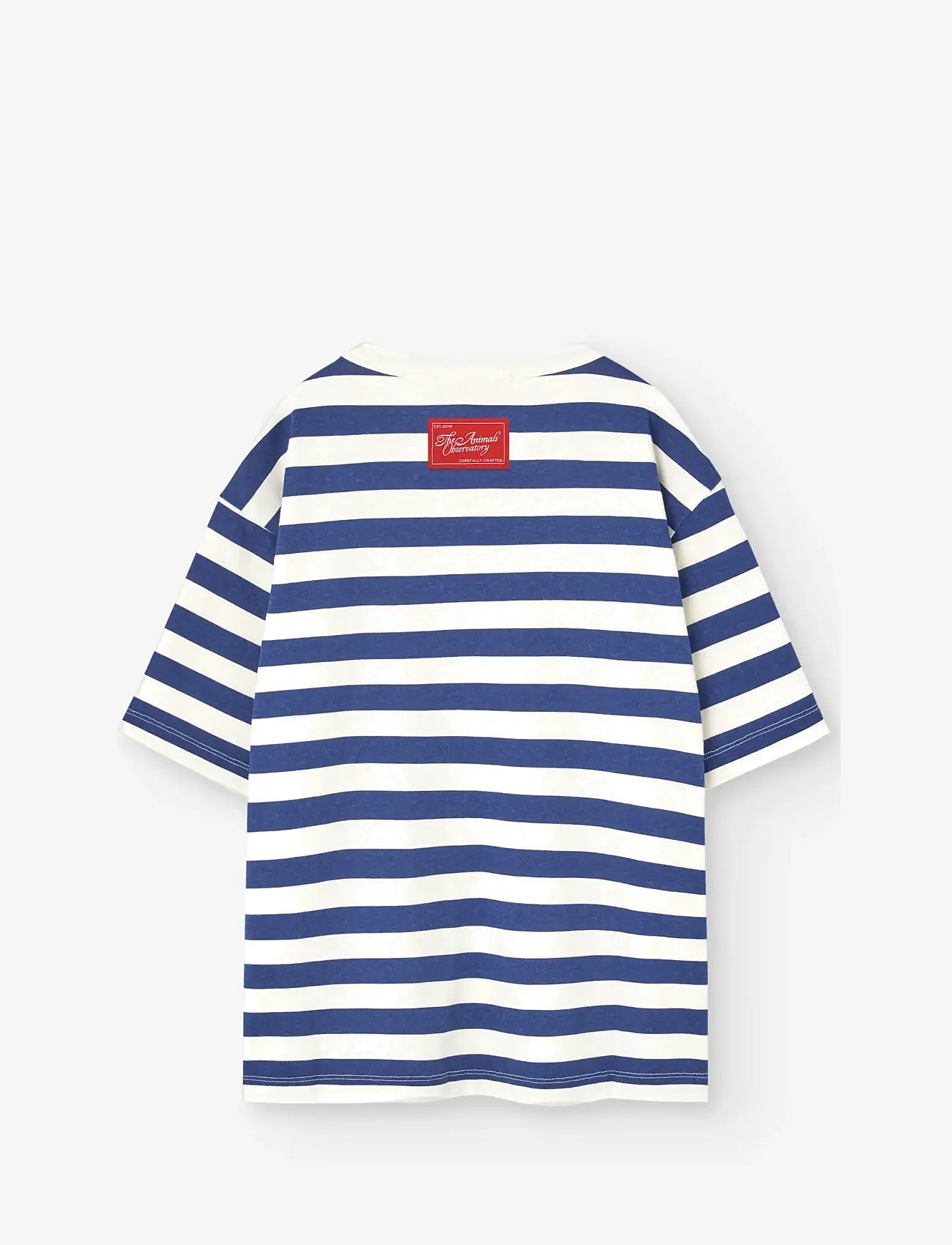 THE ANIMALS OBSERVATORY - Stripes Navy Collie T-Shirt - kurzärmelige - navy - 1