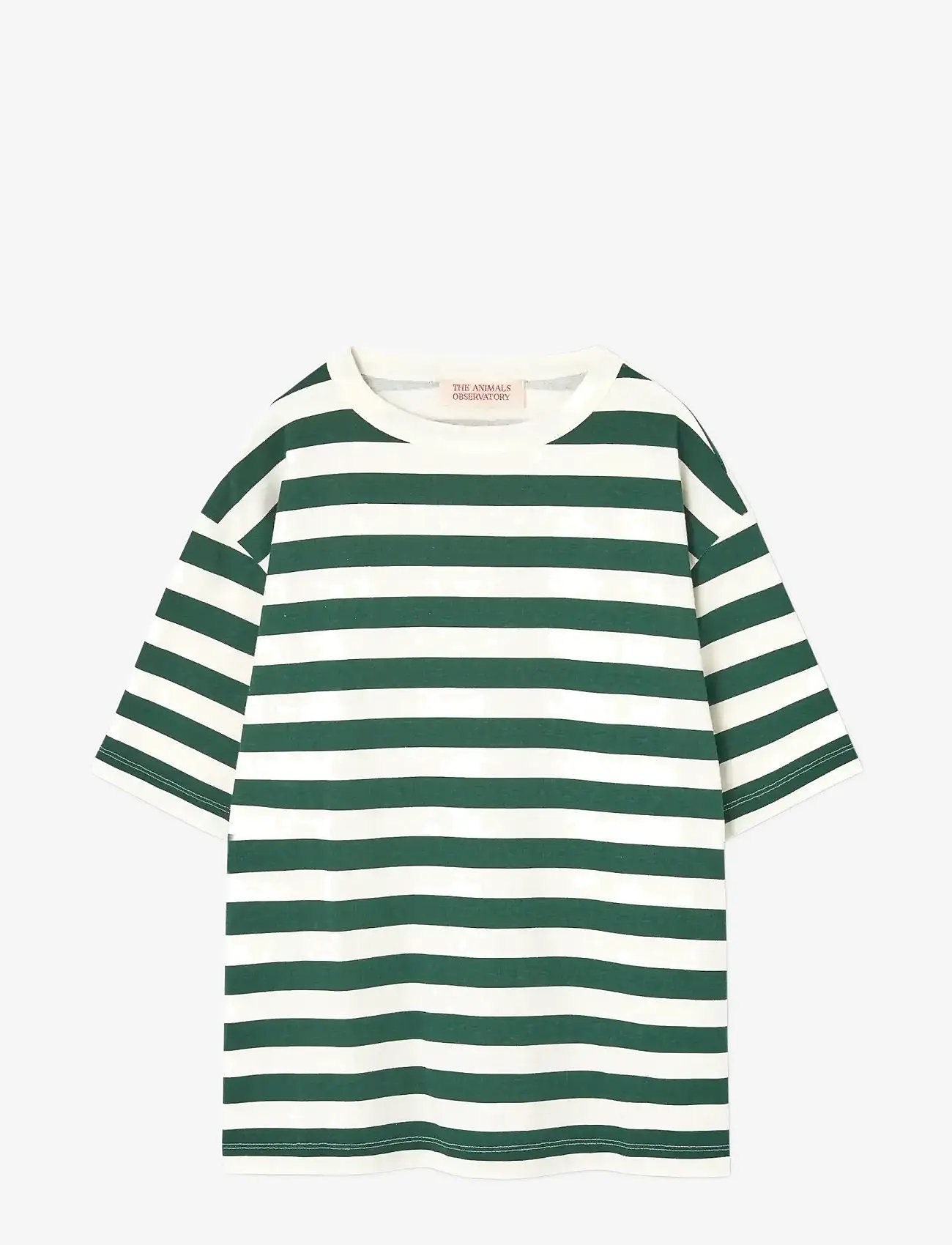 THE ANIMALS OBSERVATORY - Stripes Freen Collie T-Shirt - kortærmede t-shirts - green - 0
