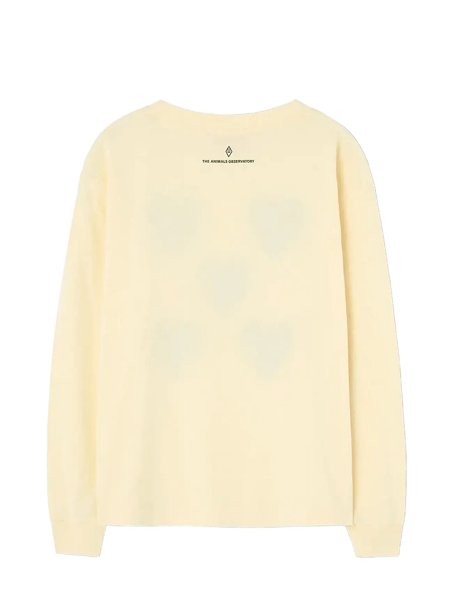 THE ANIMALS OBSERVATORY - Hearts Yellow DoF LonF Sleeve T-Shirt - pikkade varrukatega t-särgid - flan yellow - 1