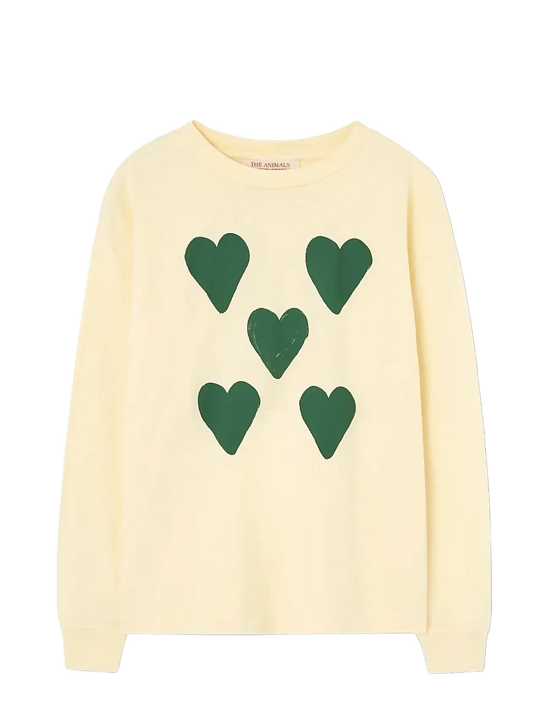 THE ANIMALS OBSERVATORY - Hearts Yellow DoF LonF Sleeve T-Shirt - langärmelig - flan yellow - 0