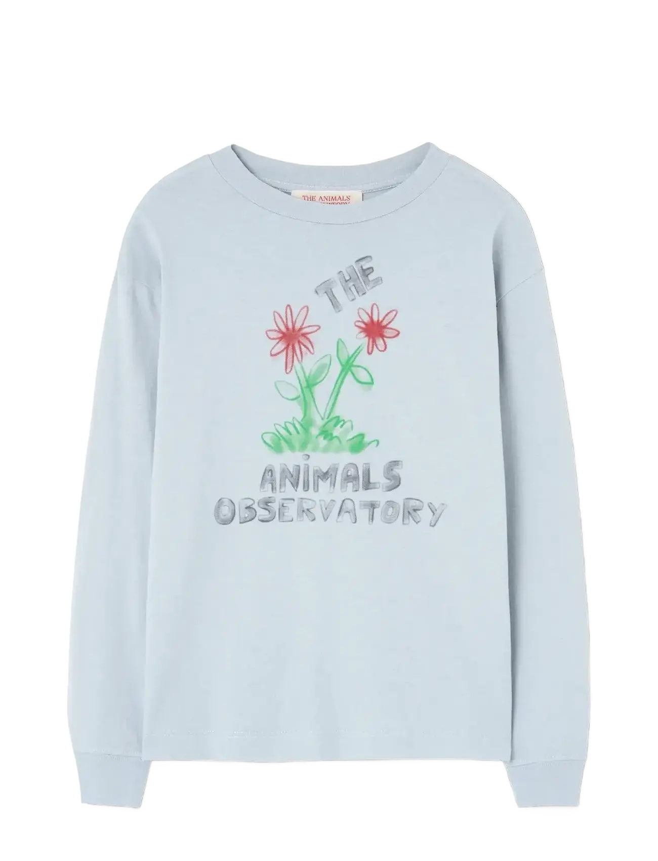 THE ANIMALS OBSERVATORY Flowers Blau Dof Lonf Sleeve T-Shirt Blau - 14 Y - Kinder