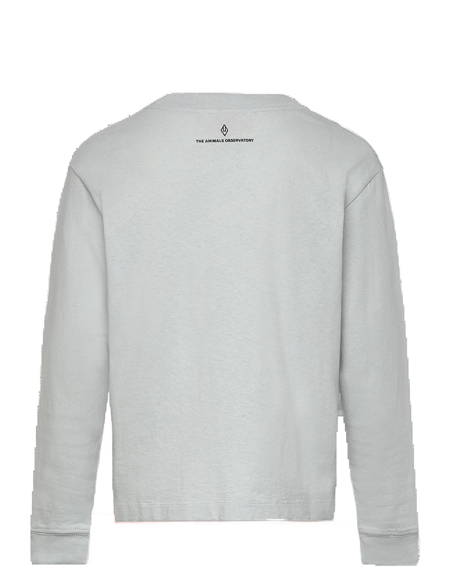 THE ANIMALS OBSERVATORY - Flowers Blue DoF LonF Sleeve T-Shirt - långärmade t-shirts - blue - 1