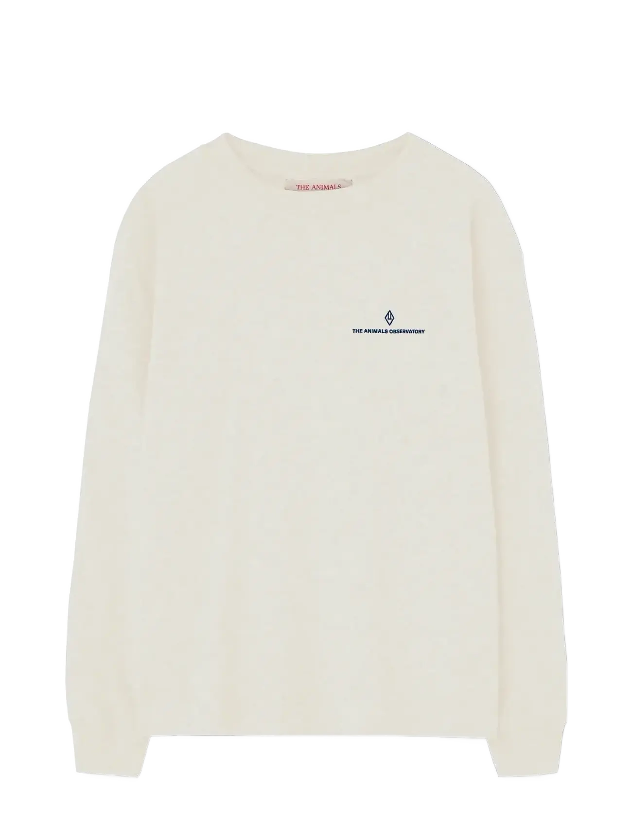 THE ANIMALS OBSERVATORY Raw White Aries Lonf Sleeve T-Shirt, 4 Y, T-shirts, Creme - Long-sleeved Kinder