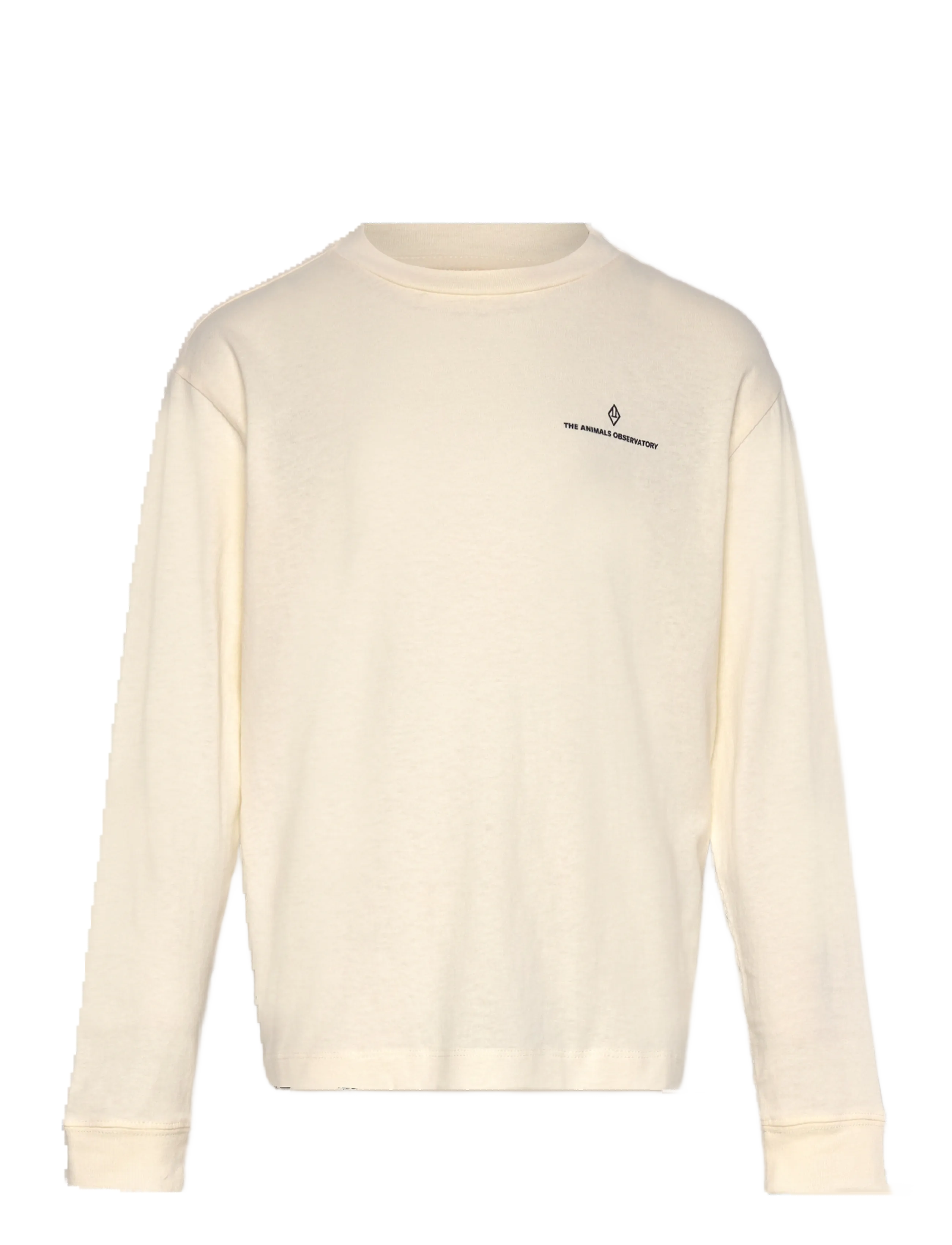 THE ANIMALS OBSERVATORY Raw White Aries Lonf Sleeve T-Shirt, 8 Y, T-shirts, Creme - Long-sleeved Kinder
